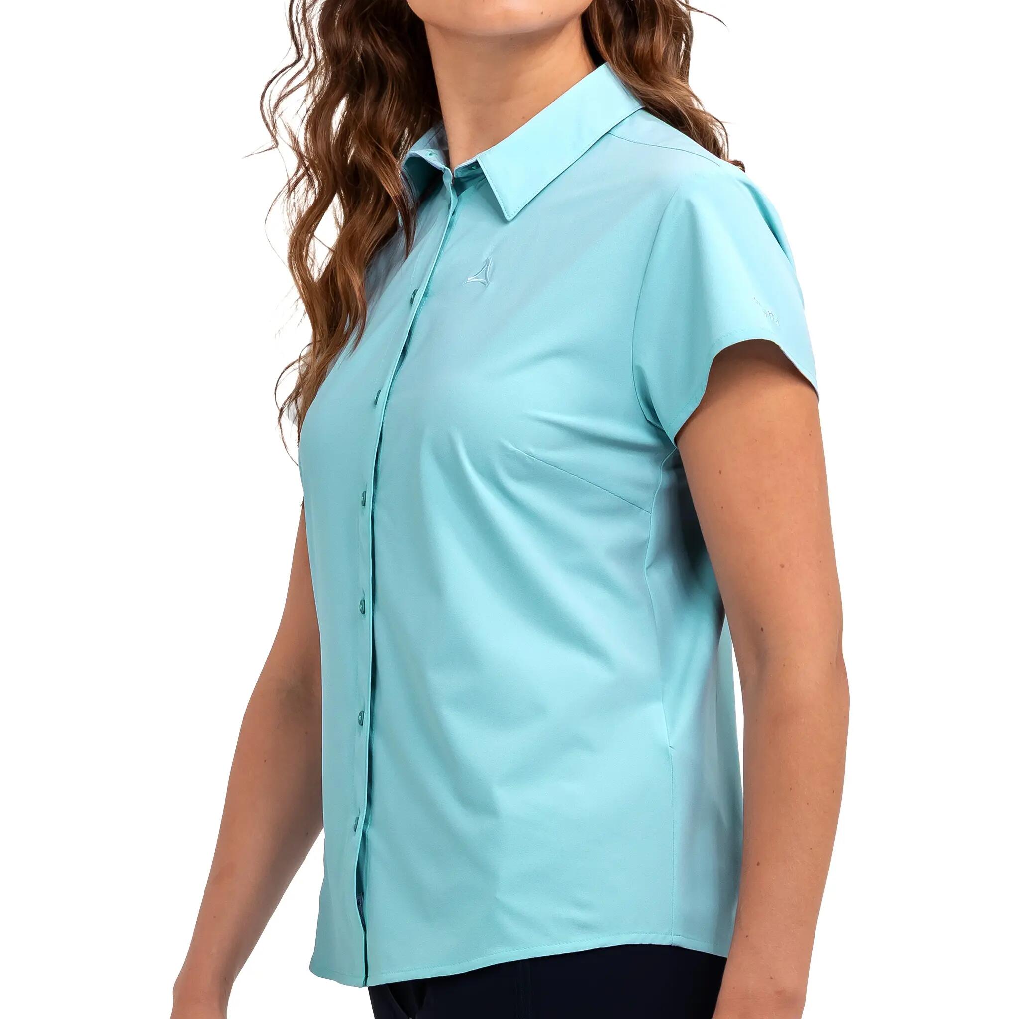 Wanderbluse schnelltrocknend leicht Damen - Hiking Blouse Style Dooser WMN 3/4