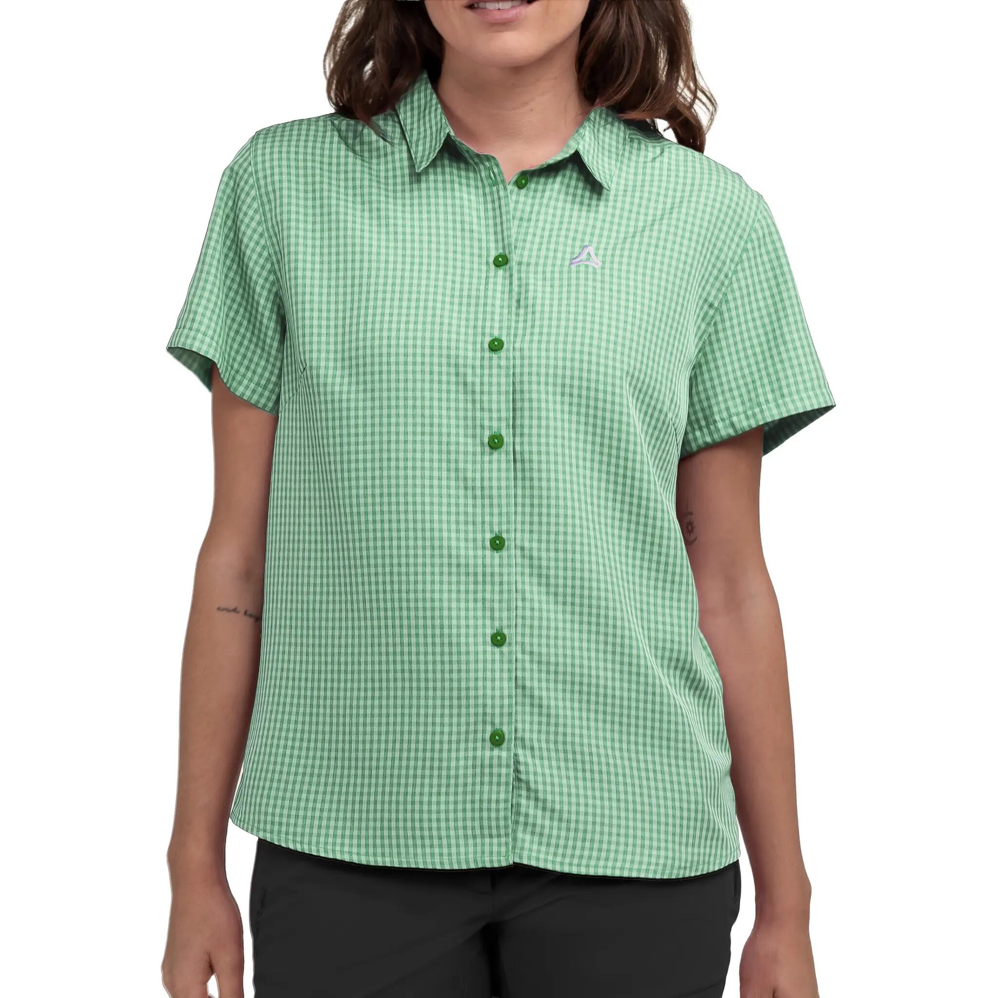 Wanderbluse schnelltrocknend leicht Damen - Hiking CIRC Blouse Style Dalfoss 2/4