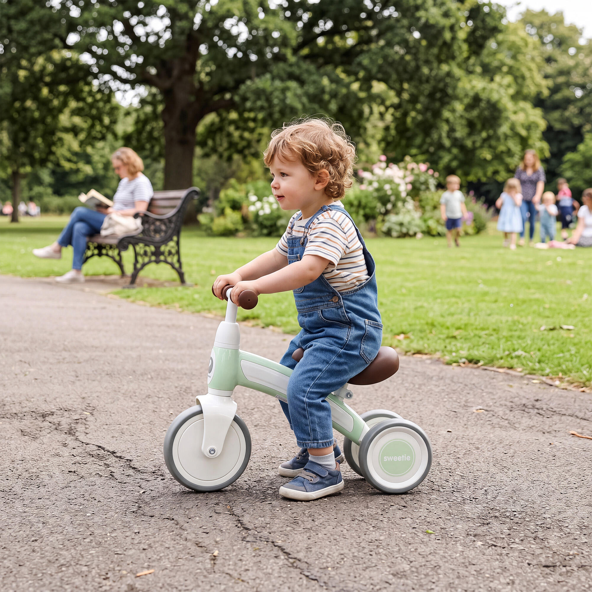 Qplay Sweetie Loopfiets - Driewieler 1-3 Jaar - Peuterfiets - Mint 5/5
