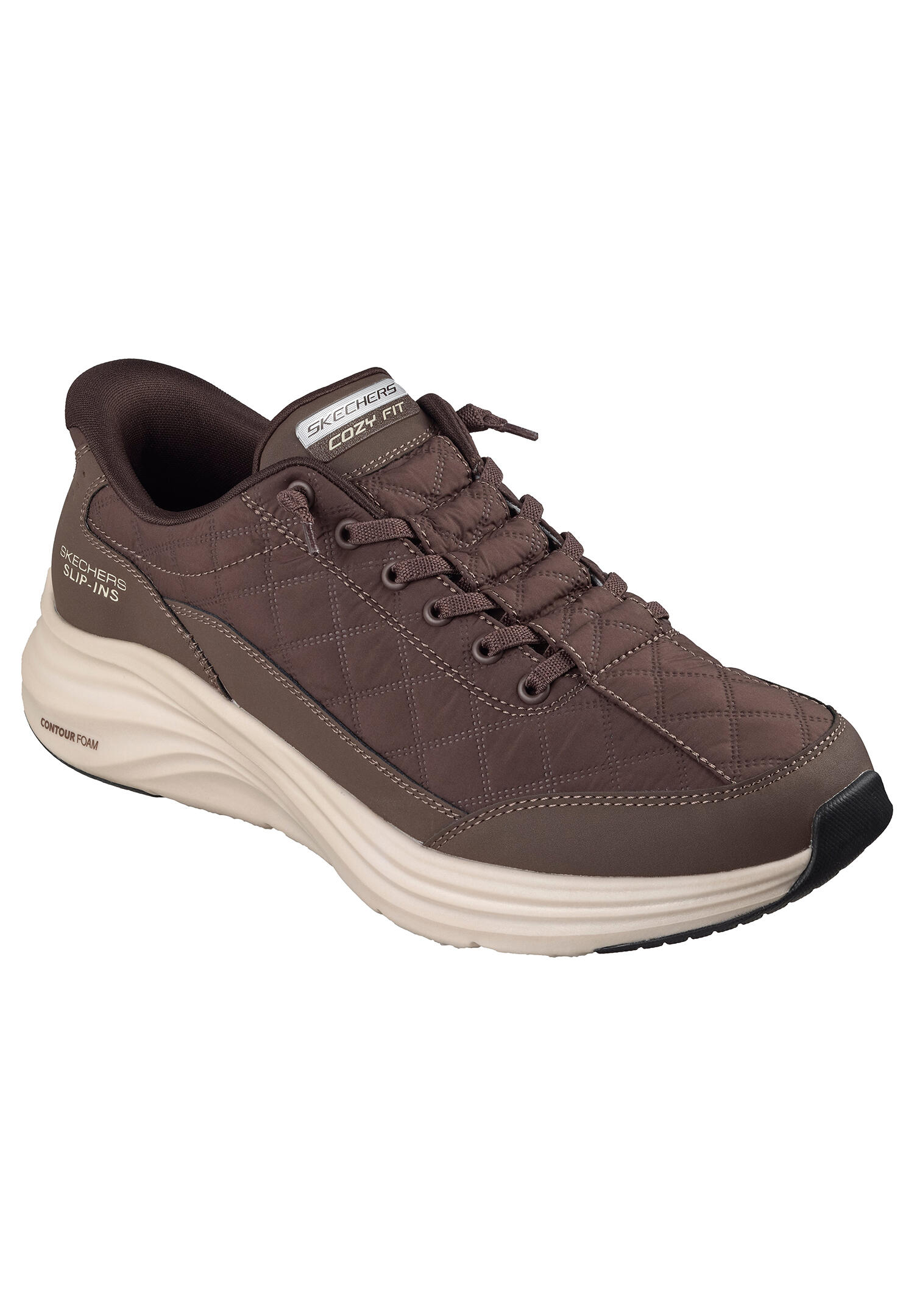 Skechers Herren Cozy Fit Slip-ins Sneaker Contour Foam 232619 BRN 1/7