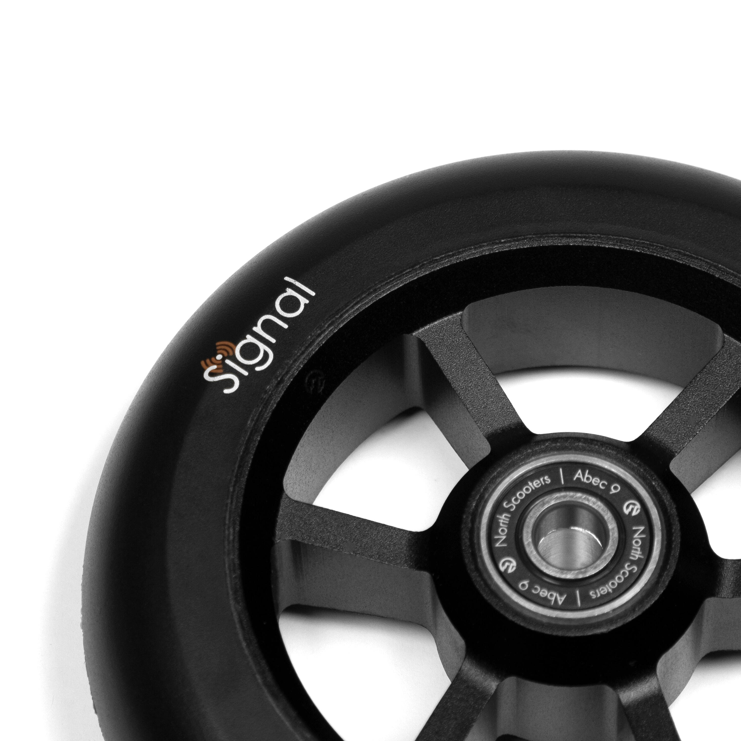 Ruedas Patinete - Signal V3 - 24 mm - Negro Mate/Negro - PU - North 2/2