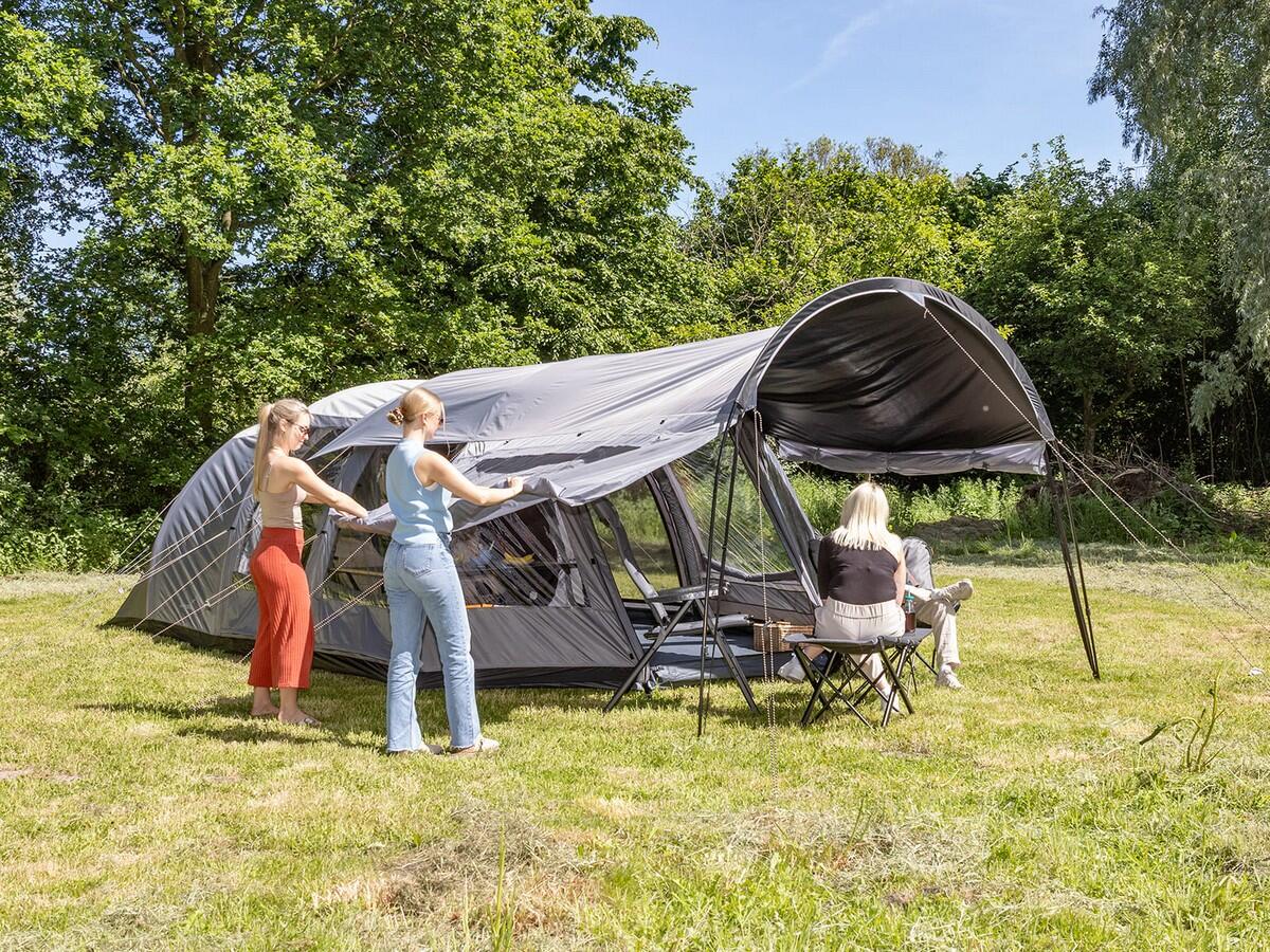 Vorzelt Rondal 450 x 400cm - Vorzelt Erweiterung für Tunnelzelt, Familienzelt 4/14