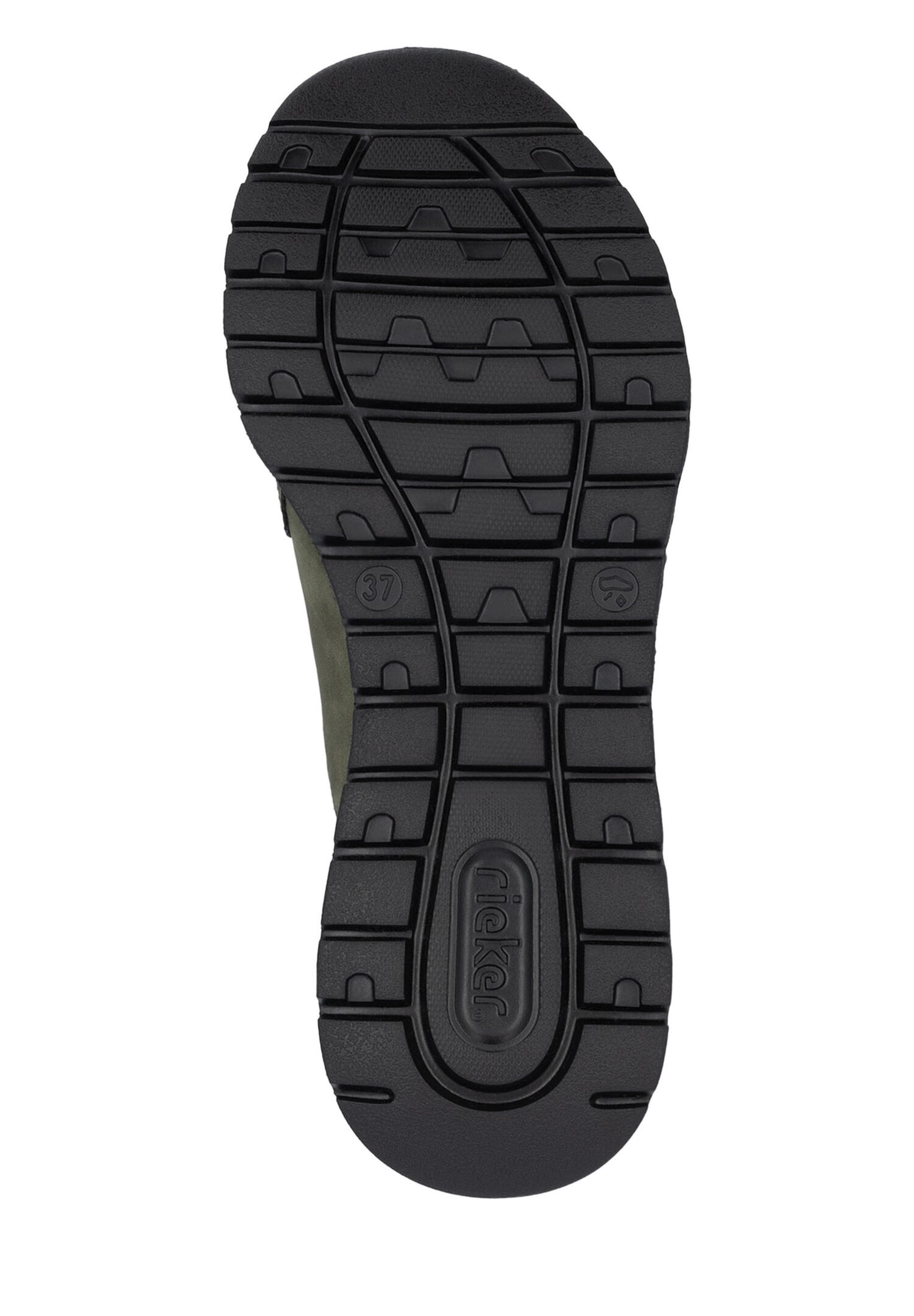 Rieker Damen Sneaker Low Gummizug Komfortweite G M6058-54 Grün 6/7