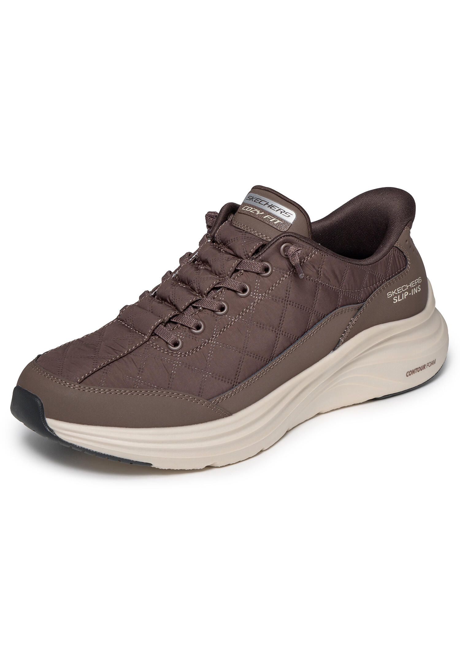 Skechers Herren Cozy Fit Slip-ins Sneaker Contour Foam 232619 BRN 2/7