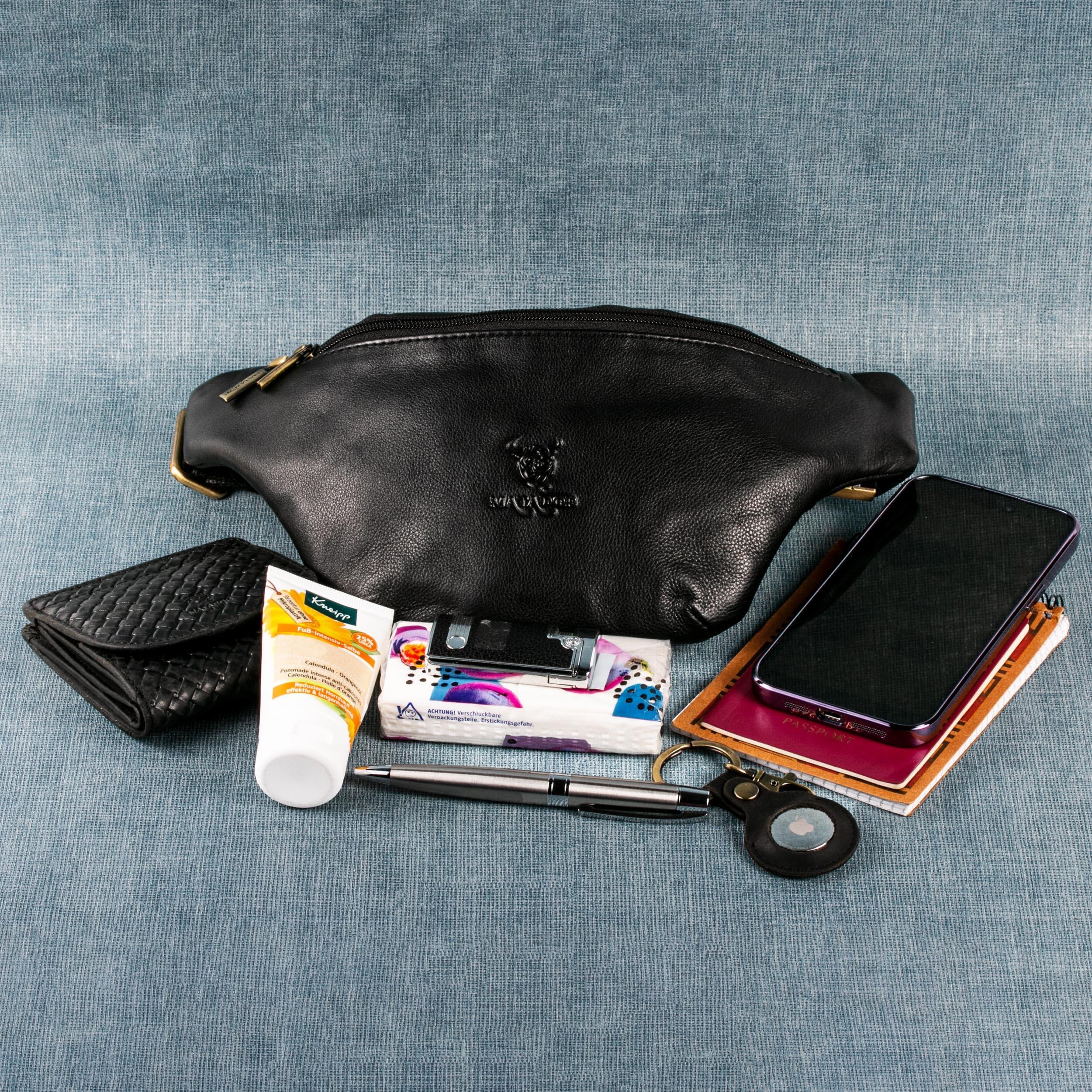 Sac banane en cuir véritable pour homme et femme - Grand sac banane - Pour le 6/6