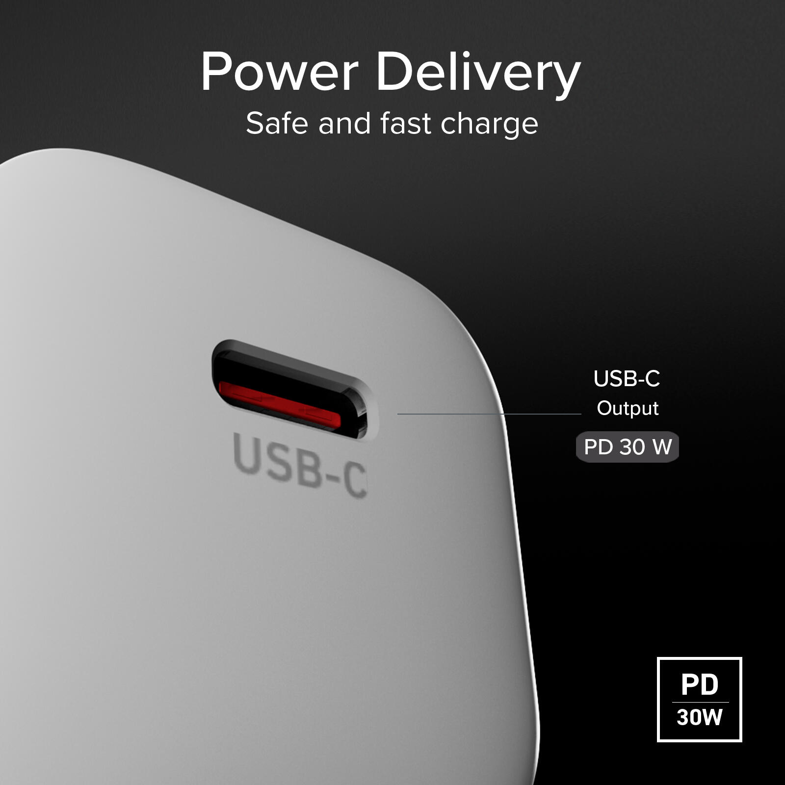 Kit caricatore USB-C PD 30W e cavo intrecciato USB-C da 1,5 m 5/7