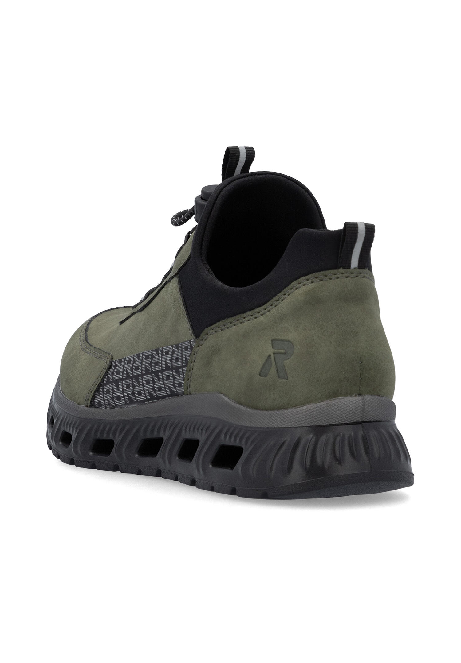 Rieker Damen Sneaker Low Gummizug Komfortweite G M6058-54 Grün 2/7