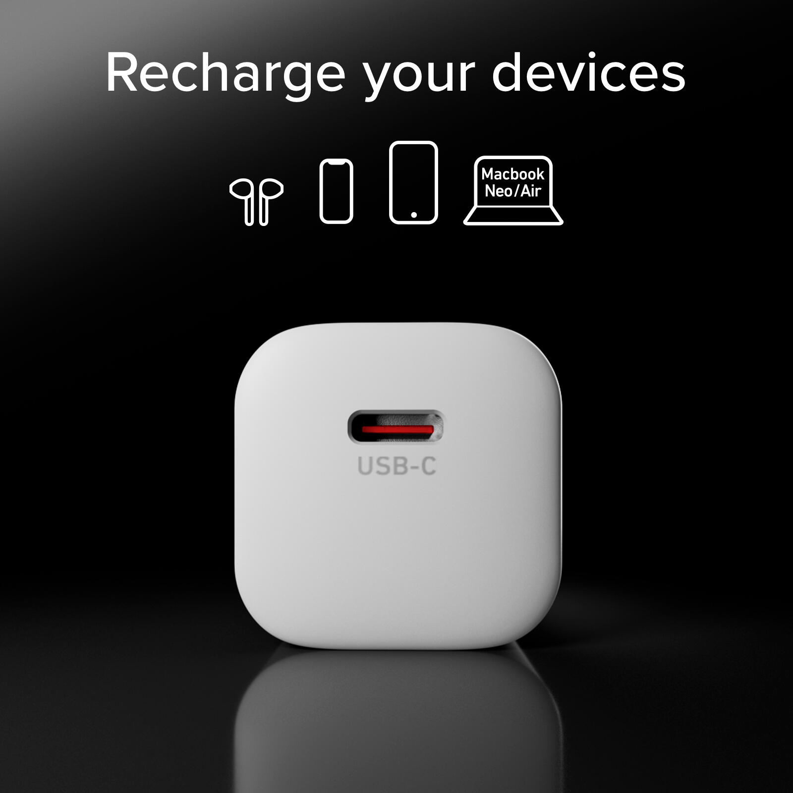 Kit caricatore USB-C PD 30W e cavo intrecciato USB-C da 1,5 m 4/7