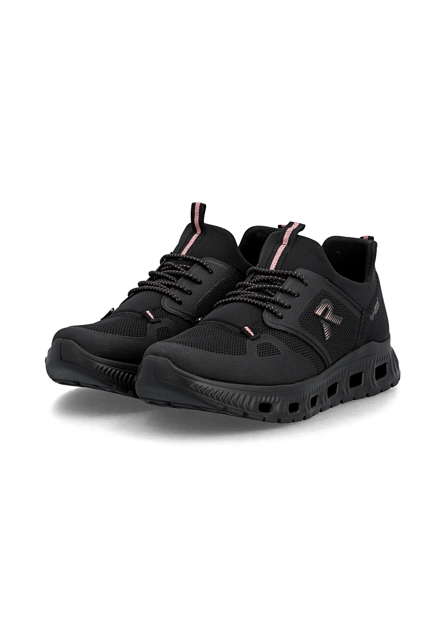 Rieker Damen Slipper Sneaker vegan MemoSoft Gummizug M6078-00 Black 7/7