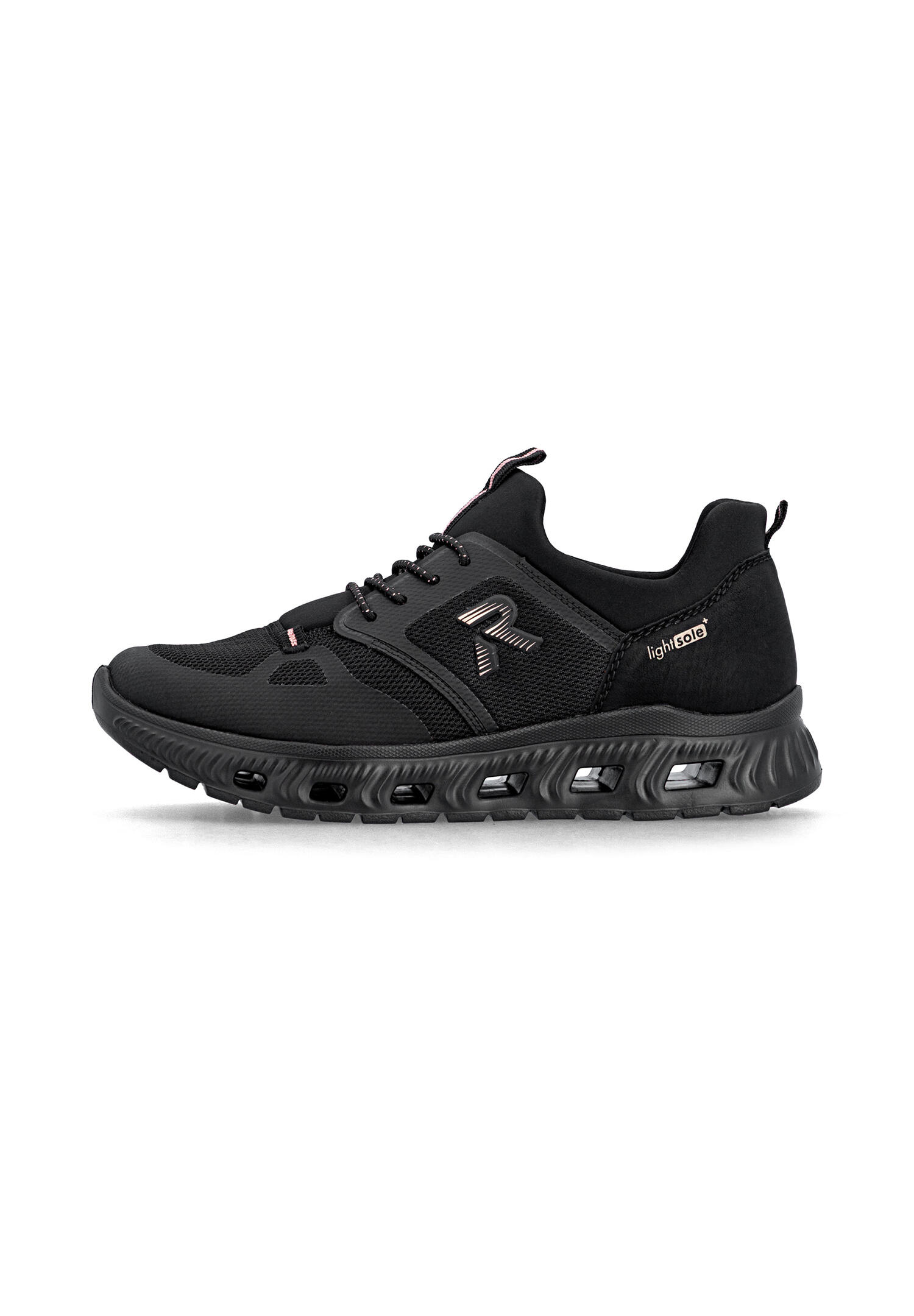 Rieker Damen Slipper Sneaker vegan MemoSoft Gummizug M6078-00 Black 4/7