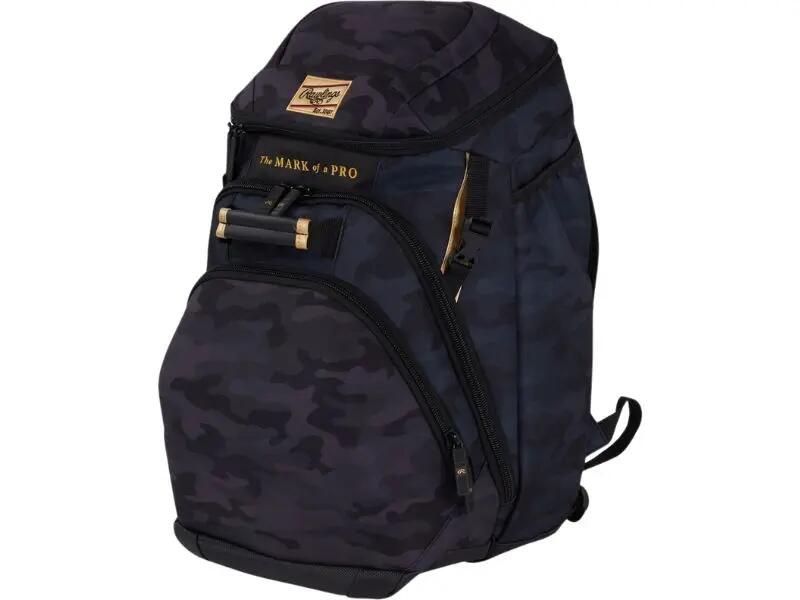 Rawlings GCBKPK Gold Collection Backpack Color Black Camo 2/4