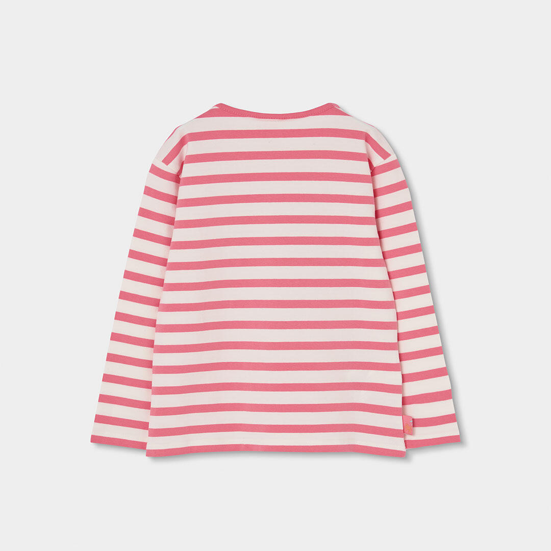 Camiseta niña algodón rayas 2/4