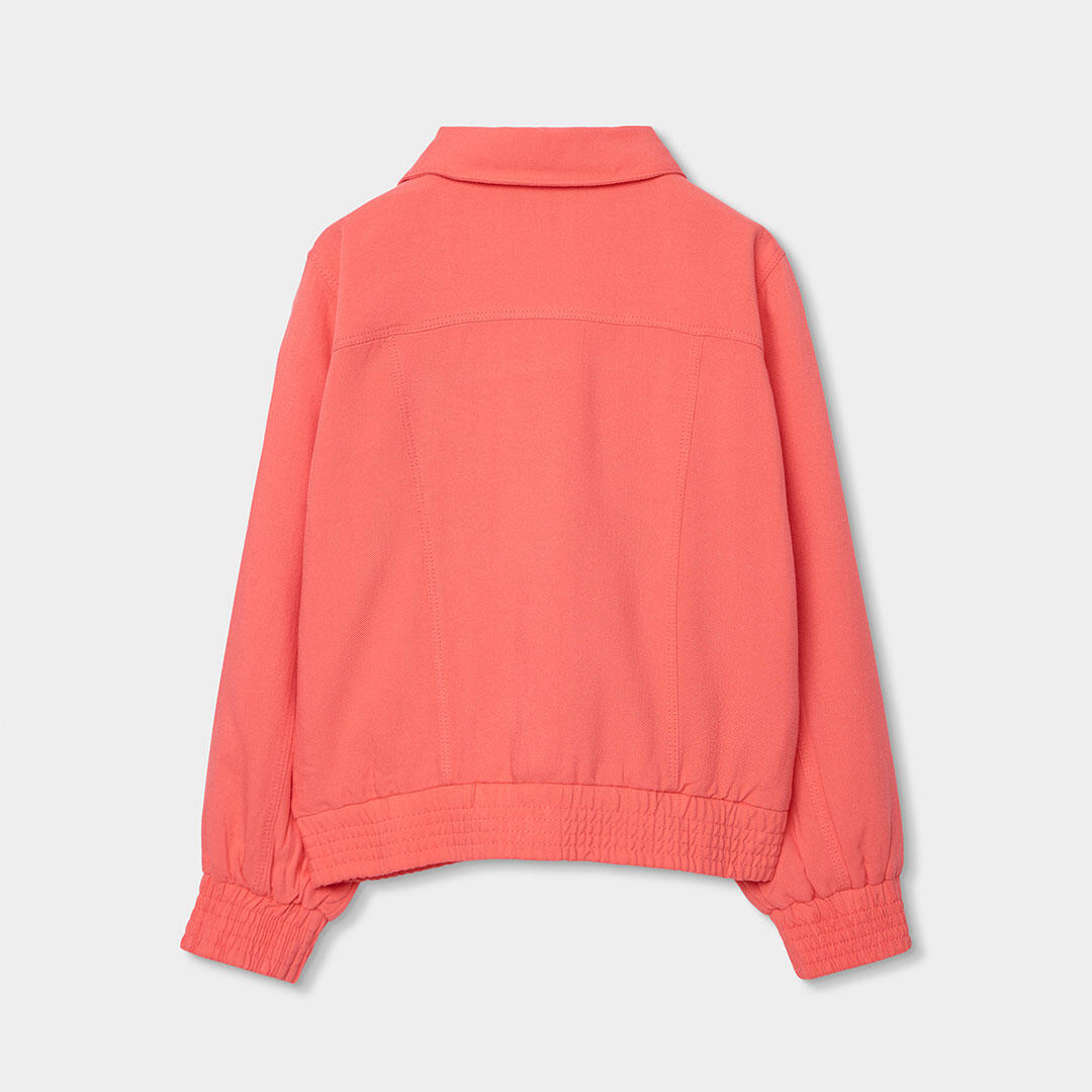 Chaqueta niña punto blanco 2/4