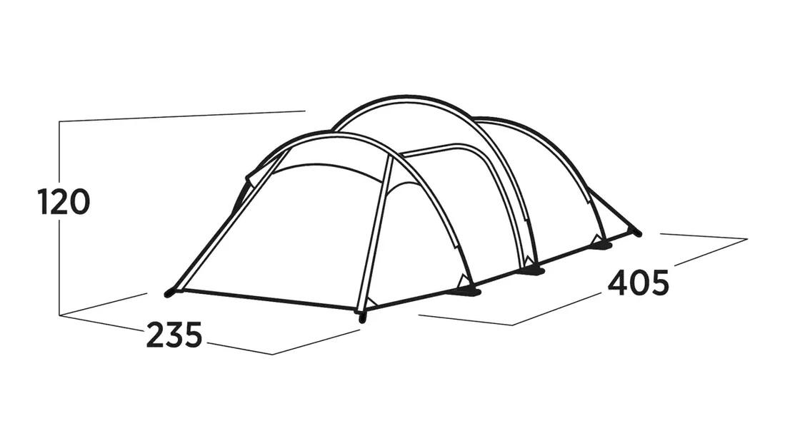Tente tunnel Easy Camp Pasvik 4 Groen 4 Personen 5/9