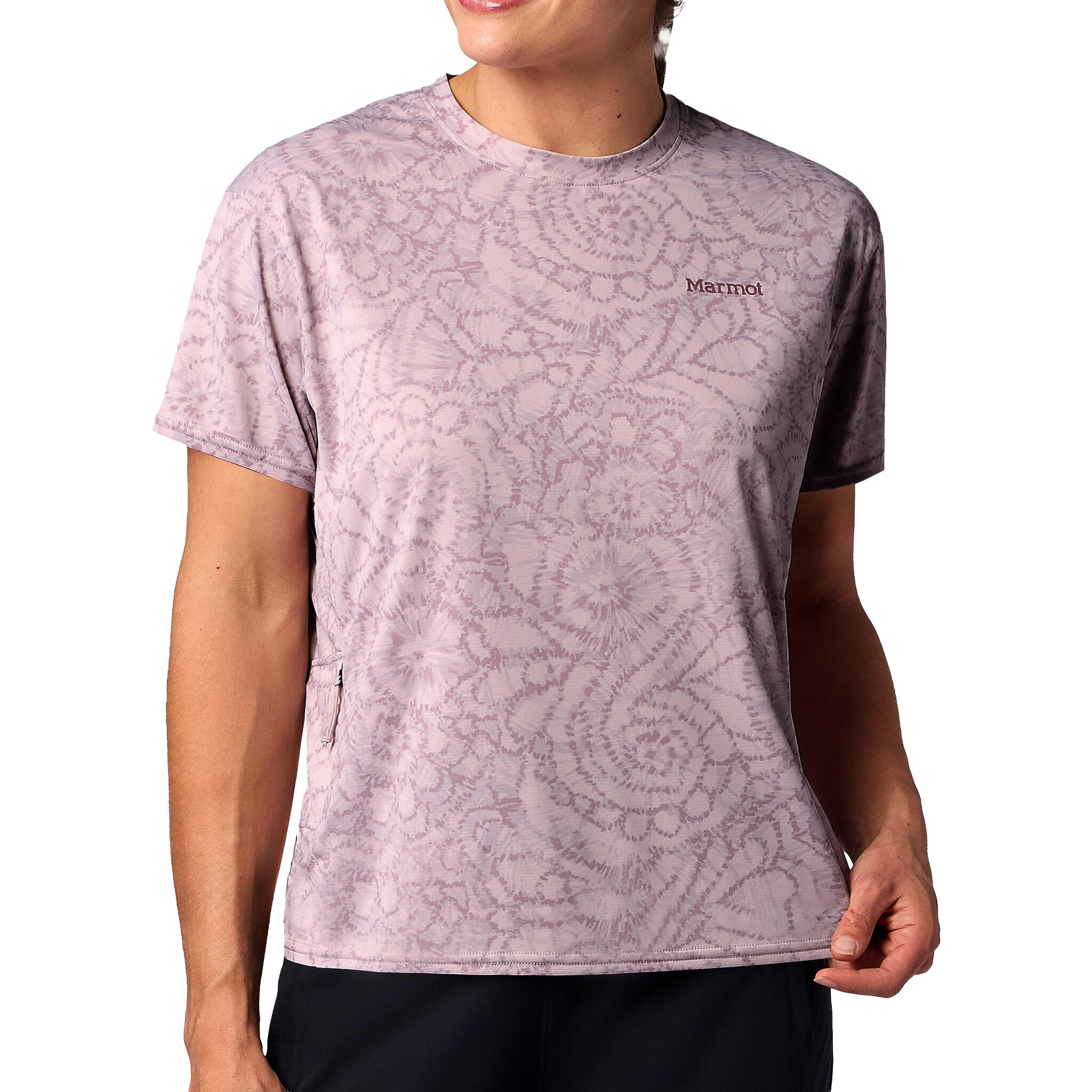 T-Shirt atmungsaktiv schnelltrocknend weich Damen - AirExchange UPF 50 2/4