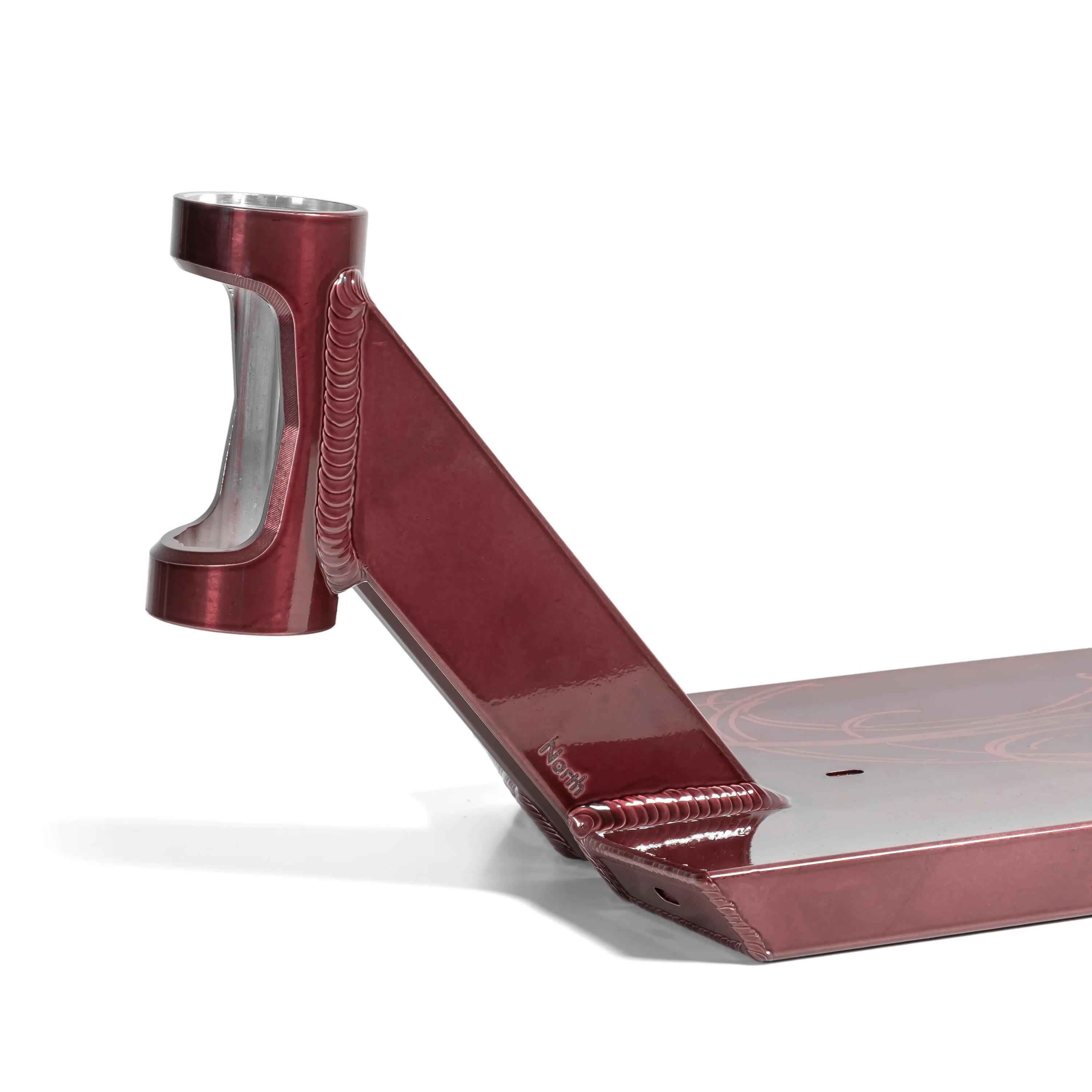 Deck Arca 6.75" x 22.5" - Rosso Vino - Skateboard Professionale 3/5