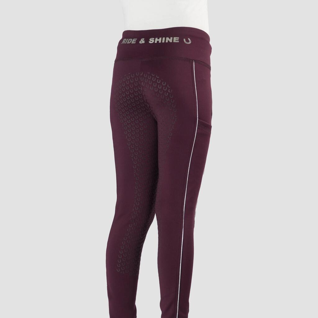Full grip riding Trousers for girls Red Horse Pull-On Yuki
