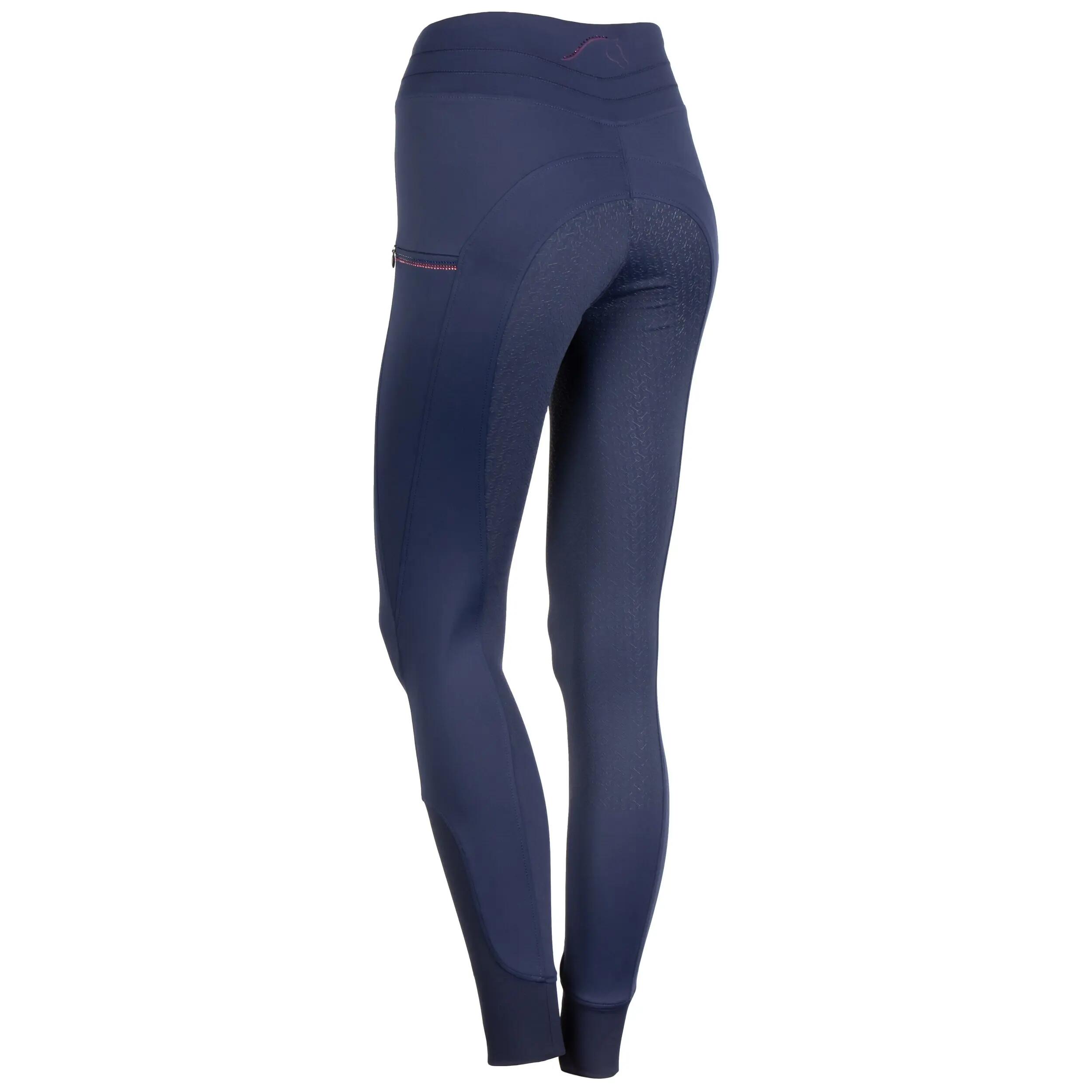Leggings da equitazione Equitights Denici Cavalli Purple Passion 3/4