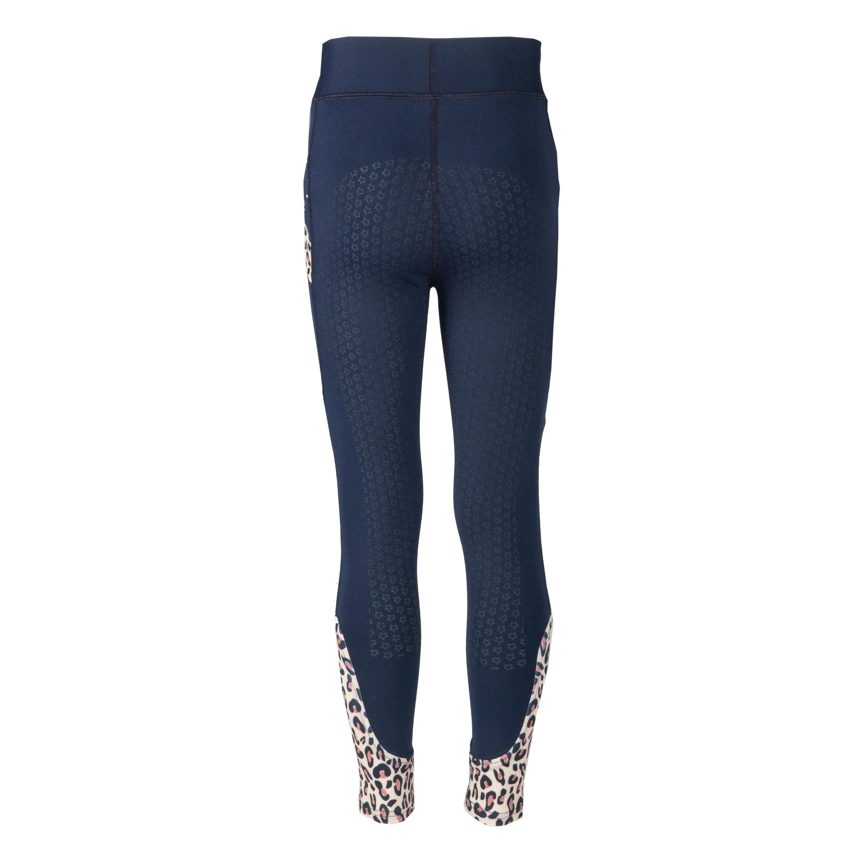 Leggings de equitación para niña con agarre completo Red Horse Kylie 1/4