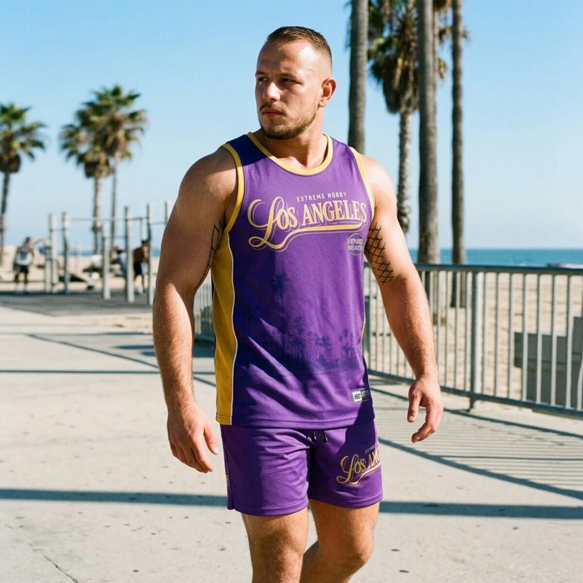 Débardeur de basket pour homme EXTREME HOBBY LOS ANGELES 3/6