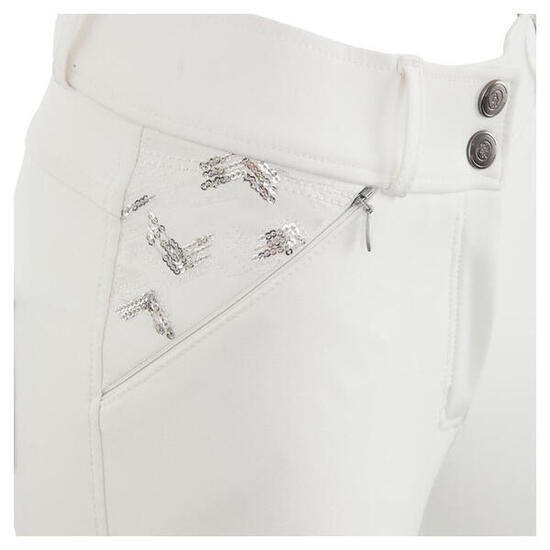 BR culotte compétition Salzburg femme, assise silicone, taille 38, blanc