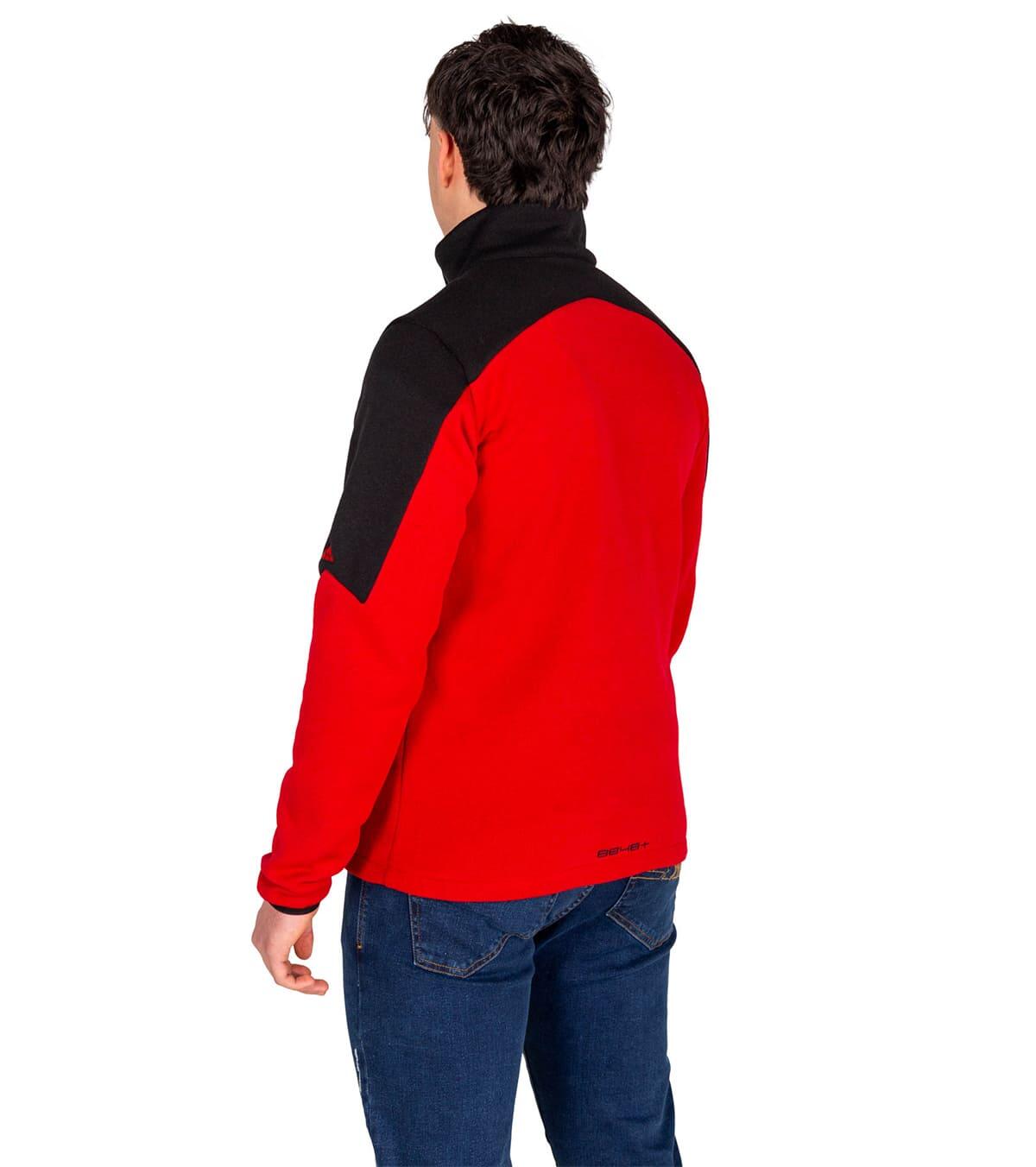 Casaco Polar de Montanha Tipo Blusão Respirável Ursus Homem Vermelho 2/5