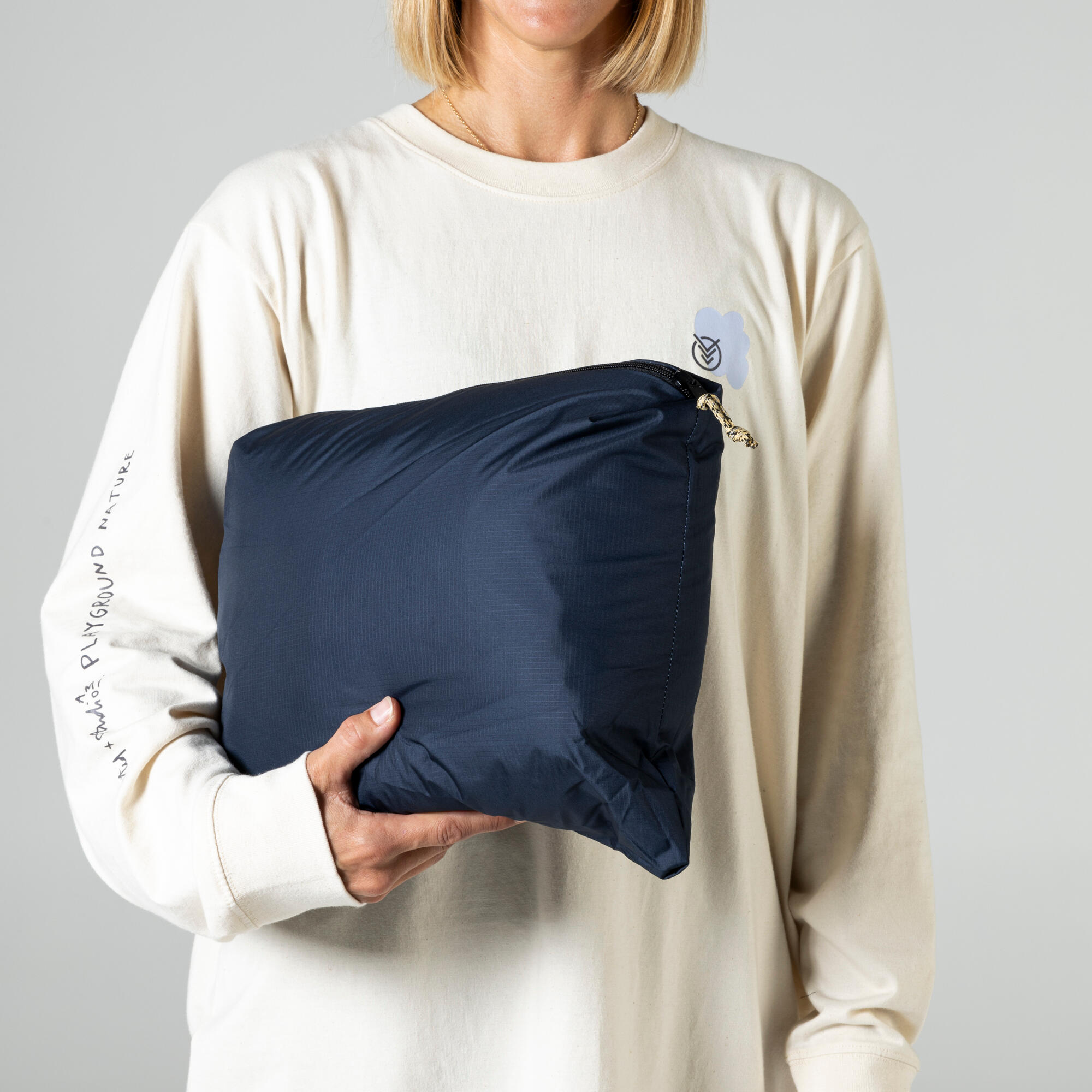 VOITED Outdoor Poncho 3.0 Ocean Navy / Olive 5/6