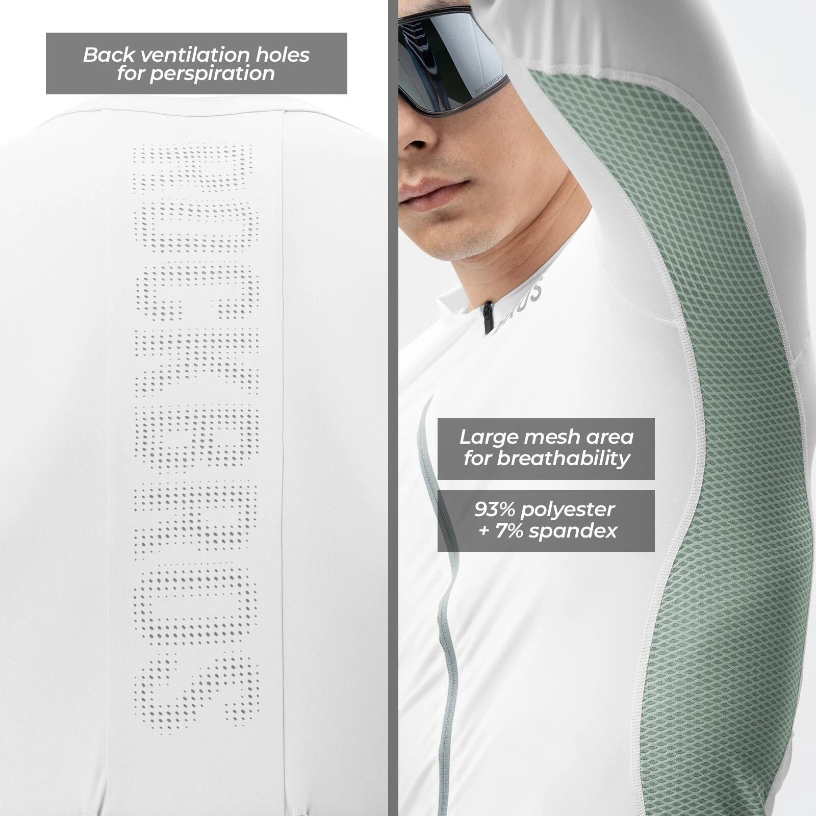 ROCKBROS Radtrikot mit Mesh-Einsätzen und Reflektoren 3/6