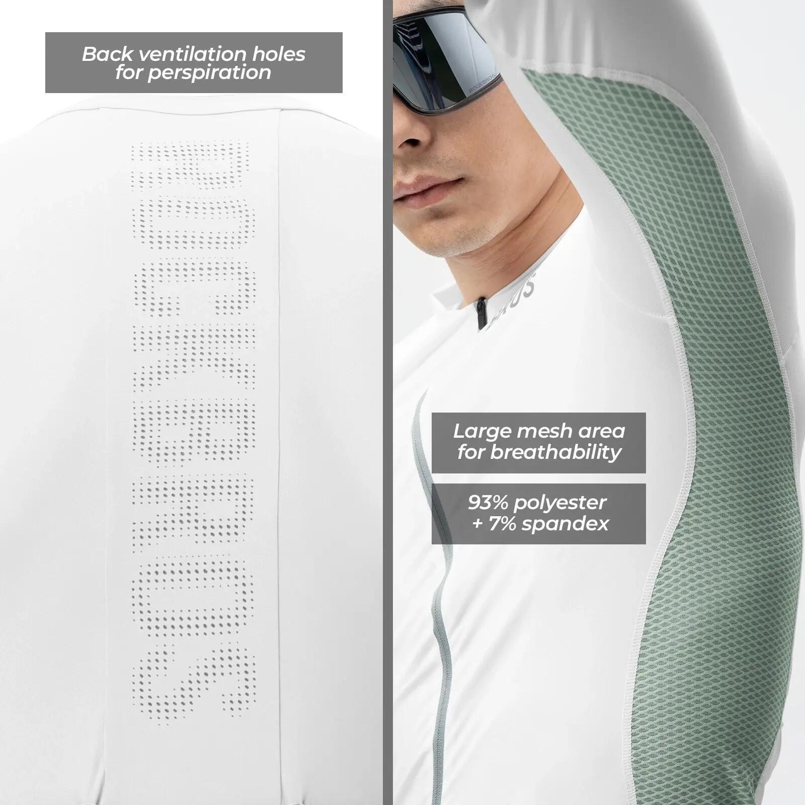 ROCKBROS Radtrikot mit Mesh-Einsätzen und Reflektoren 3/6