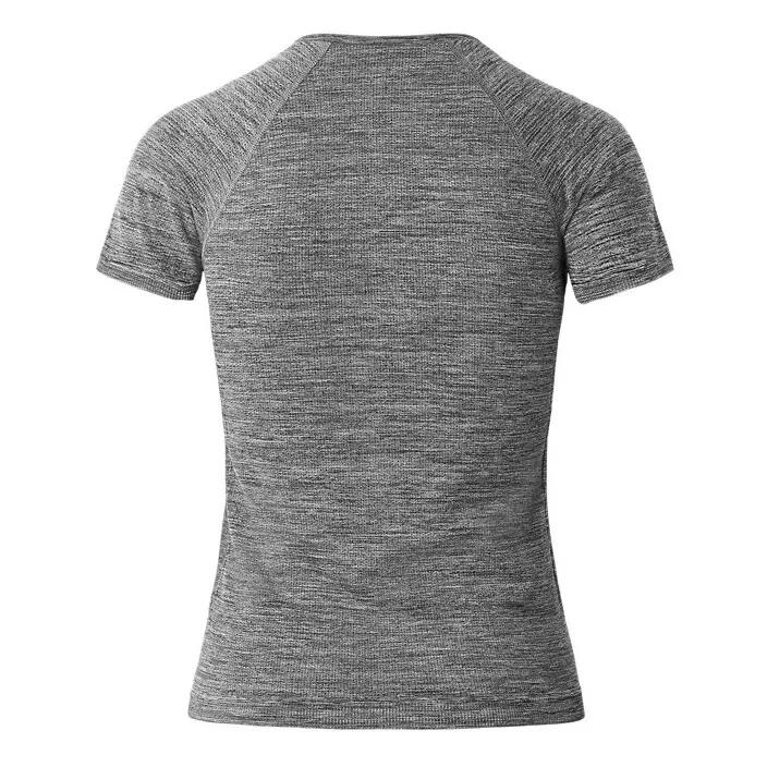 Tricou ciclism maneca scurta pentru femei Seamless Base Layer SS - gri melanj 2/5