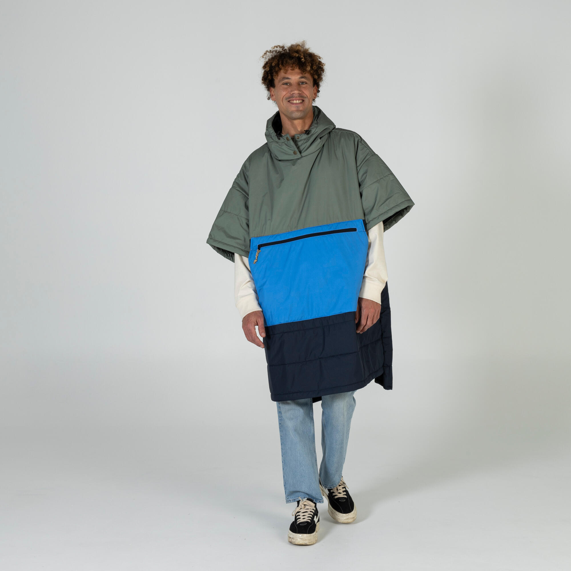 VOITED Outdoor Poncho 3.0 Ocean Navy / Olive 2/6