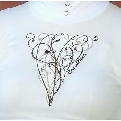 Cavalliera geborduurd showshirt