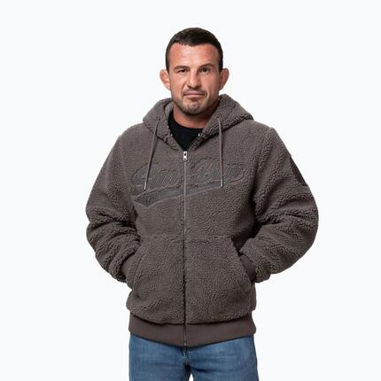 Herren Sweatshirt Pitbull Galaxy mit Kapuze und Reißverschluss