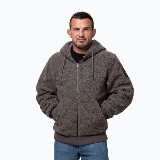 Herren Sweatshirt Pitbull Galaxy mit Kapuze und Reißverschluss