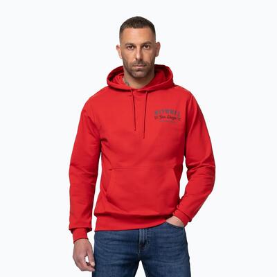Herenhoodie pitbull strength & respect sweatshirt met capuchon