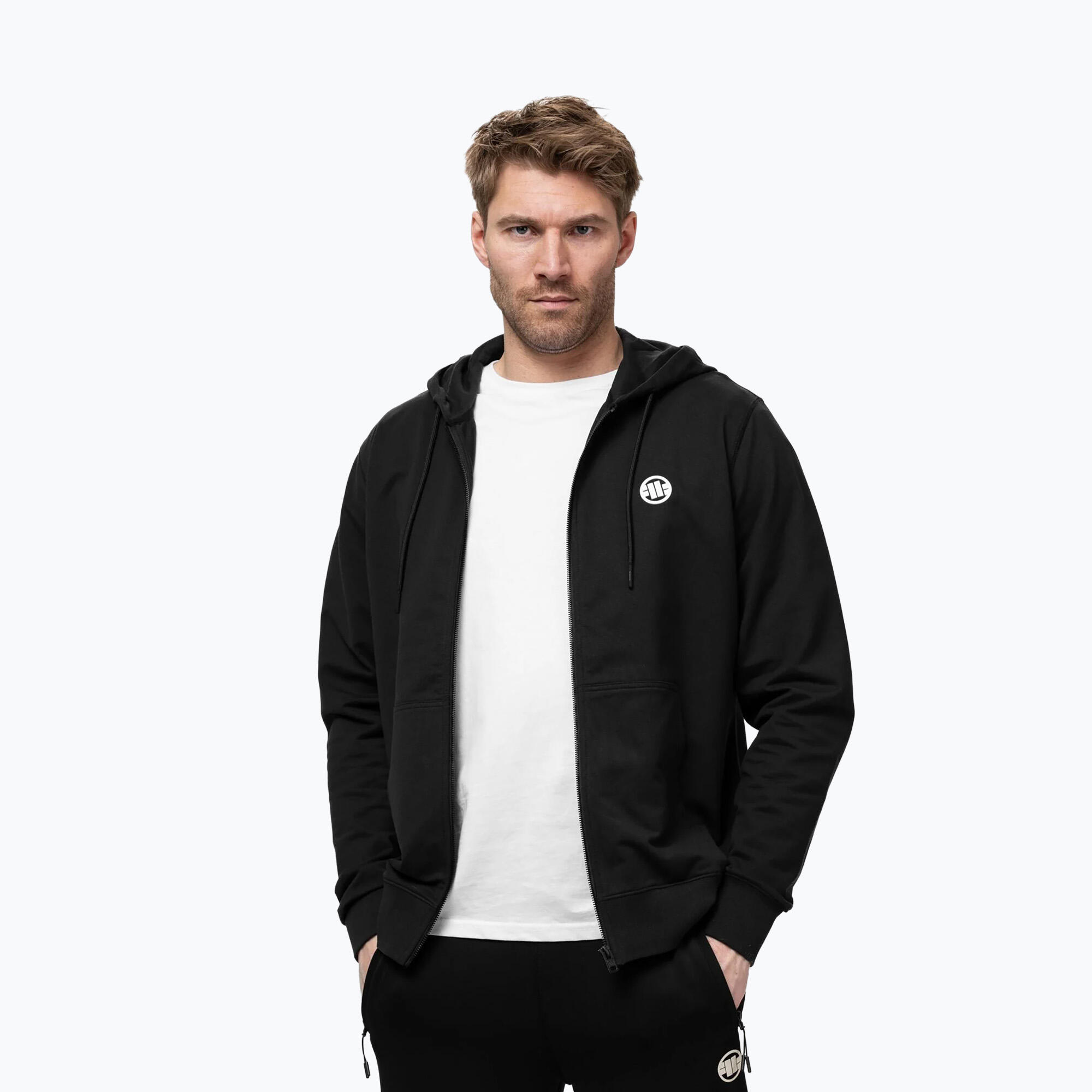 Bluza męska Pitbull Nugget Small Logo Hooded Zip 4/7