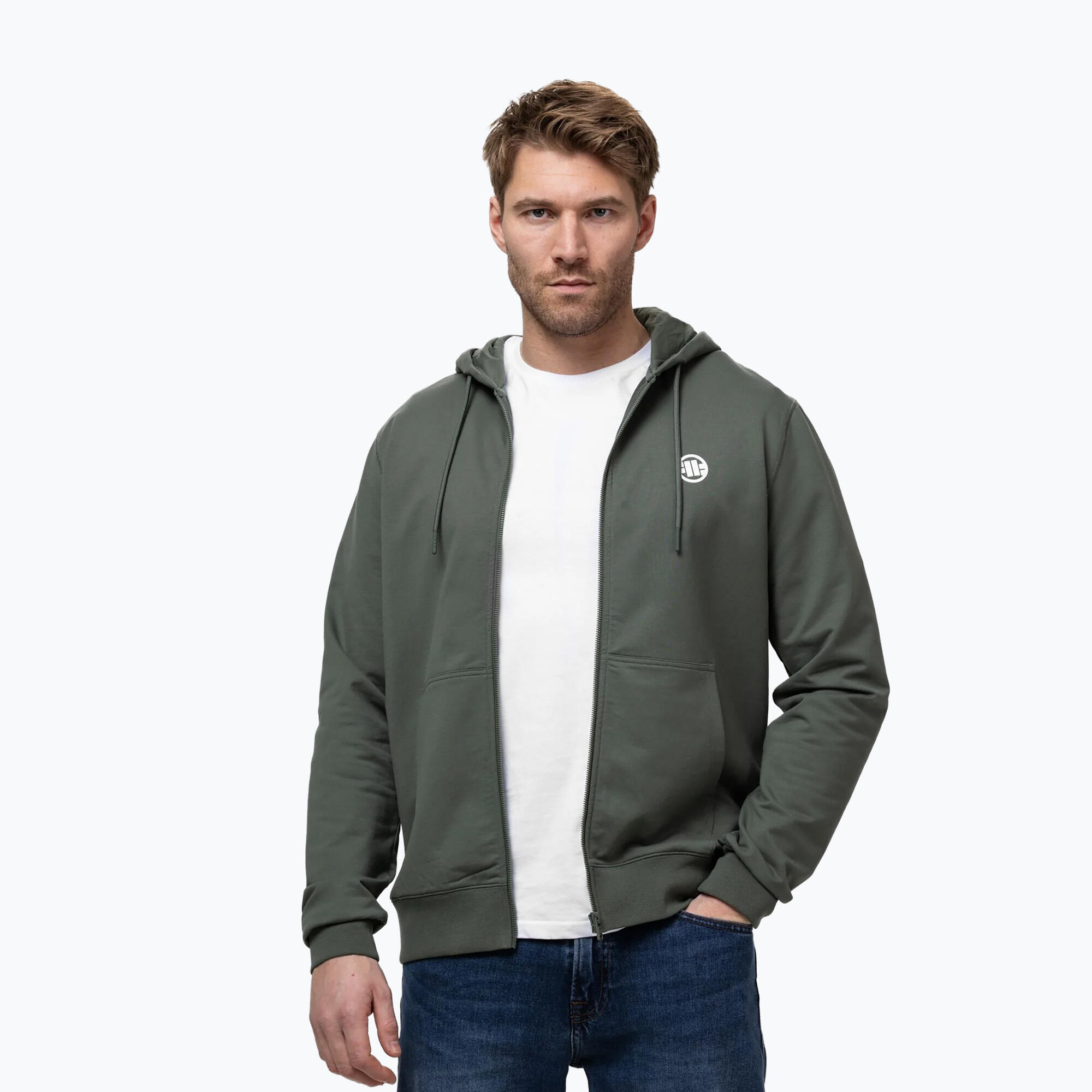 Bluza męska Pitbull Nugget Small Logo Hooded Zip 4/7