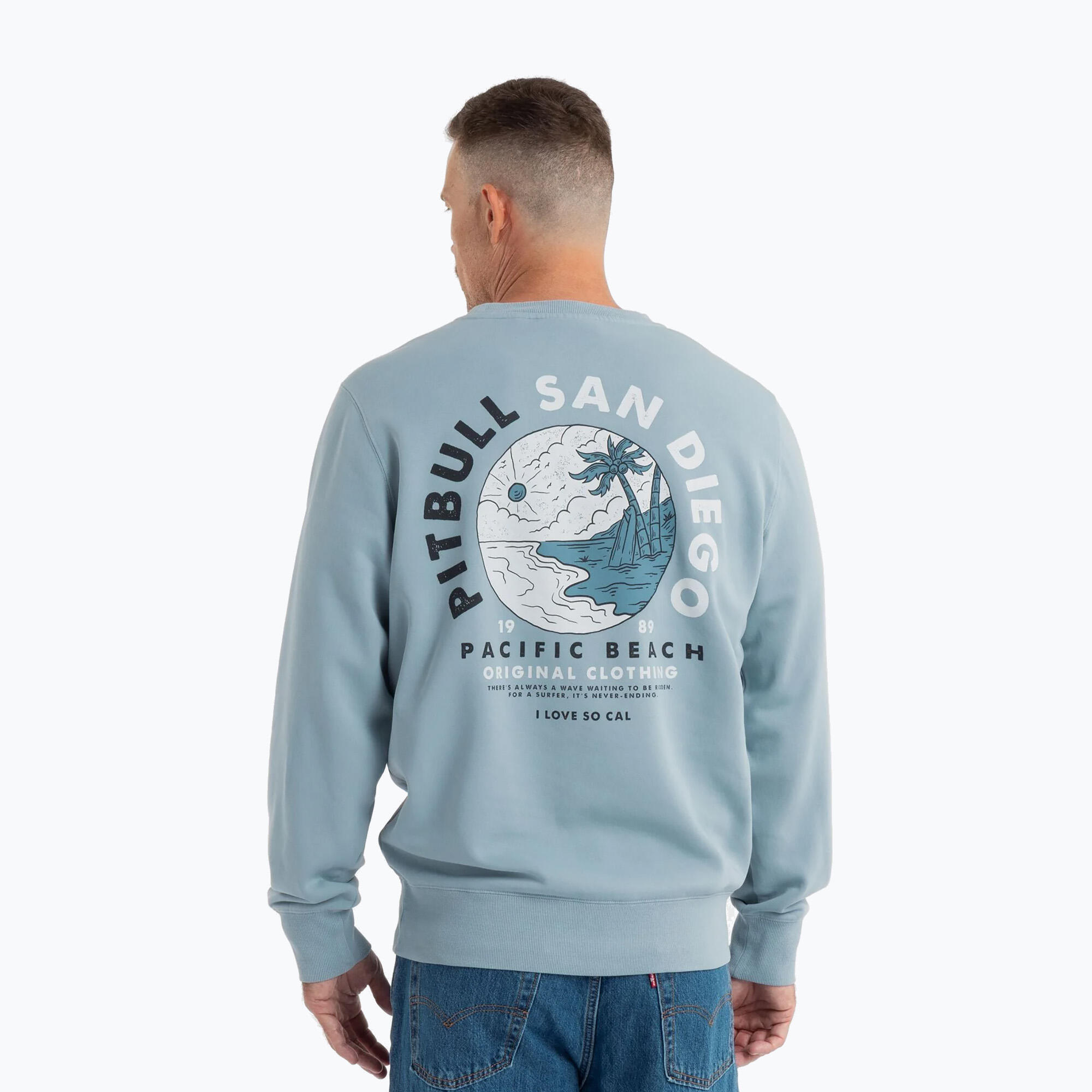Bluza męska Pitbull Planet Surf Crewneck Sweatshirt 3/7