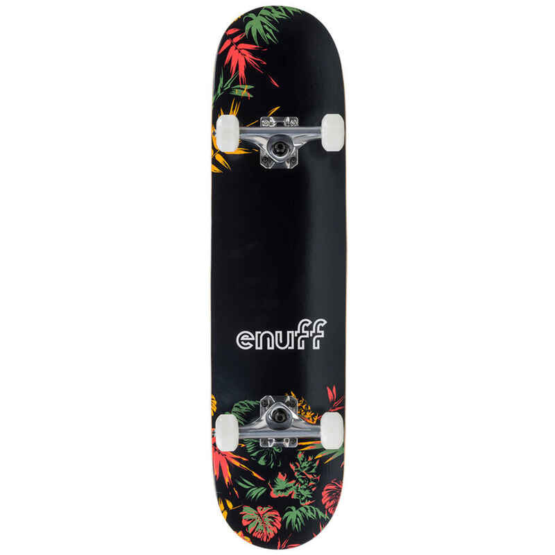 Skateboard Enuff Floral 7.75 "x31.5" Schwarz / Orange