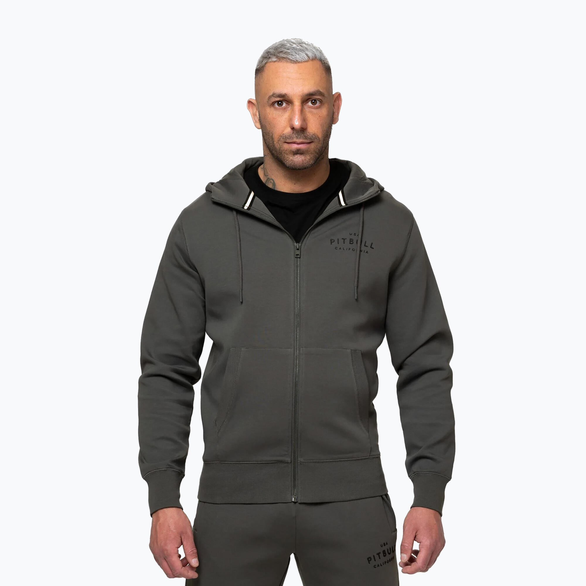 Herren Sweatshirt Pitbull Sampson mit Kapuze und Reißverschluss 1/7
