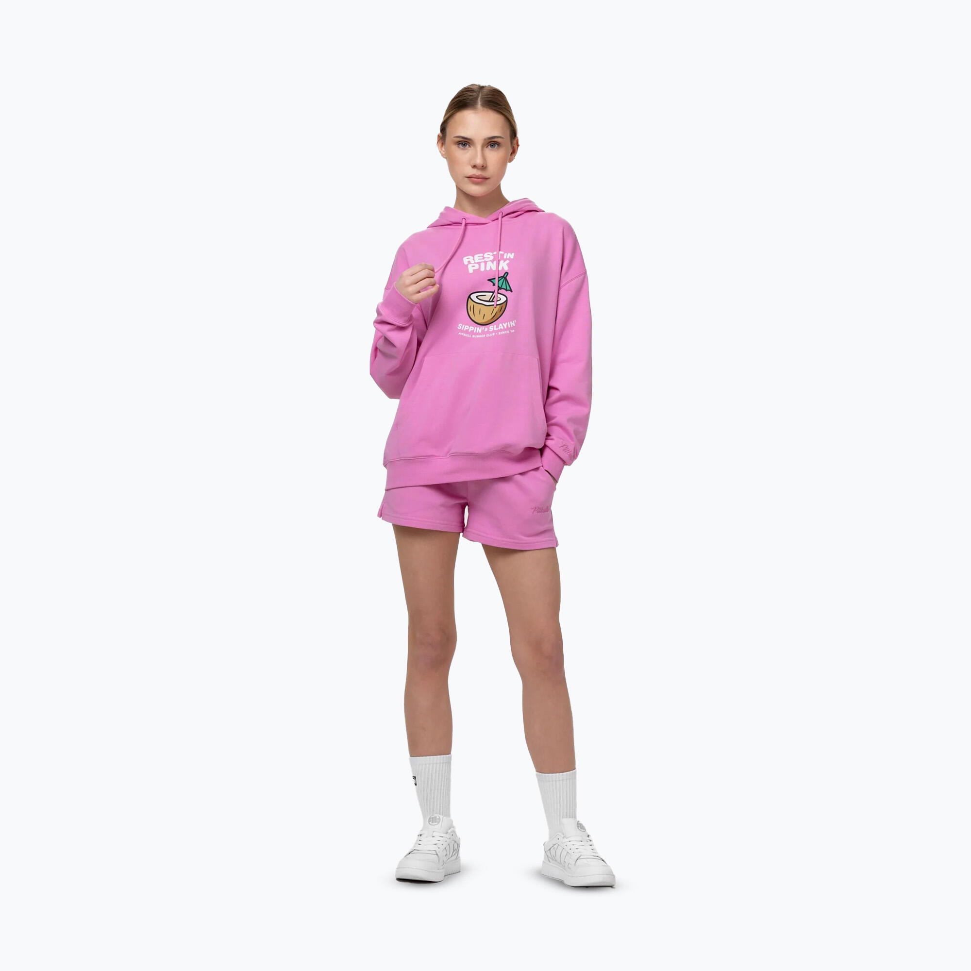 Bluza damska Pitbull Rest In Pink Hooded 2/7