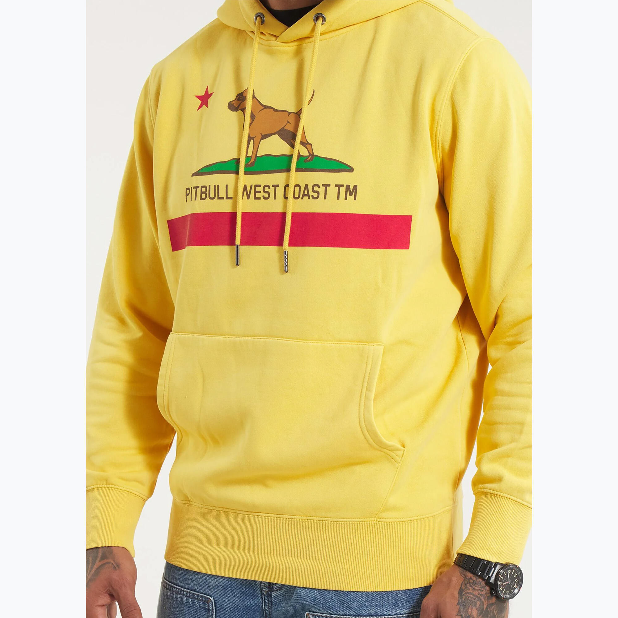 Bluza męska Pitbull California Flag Hooded Sweatshirt 5/7