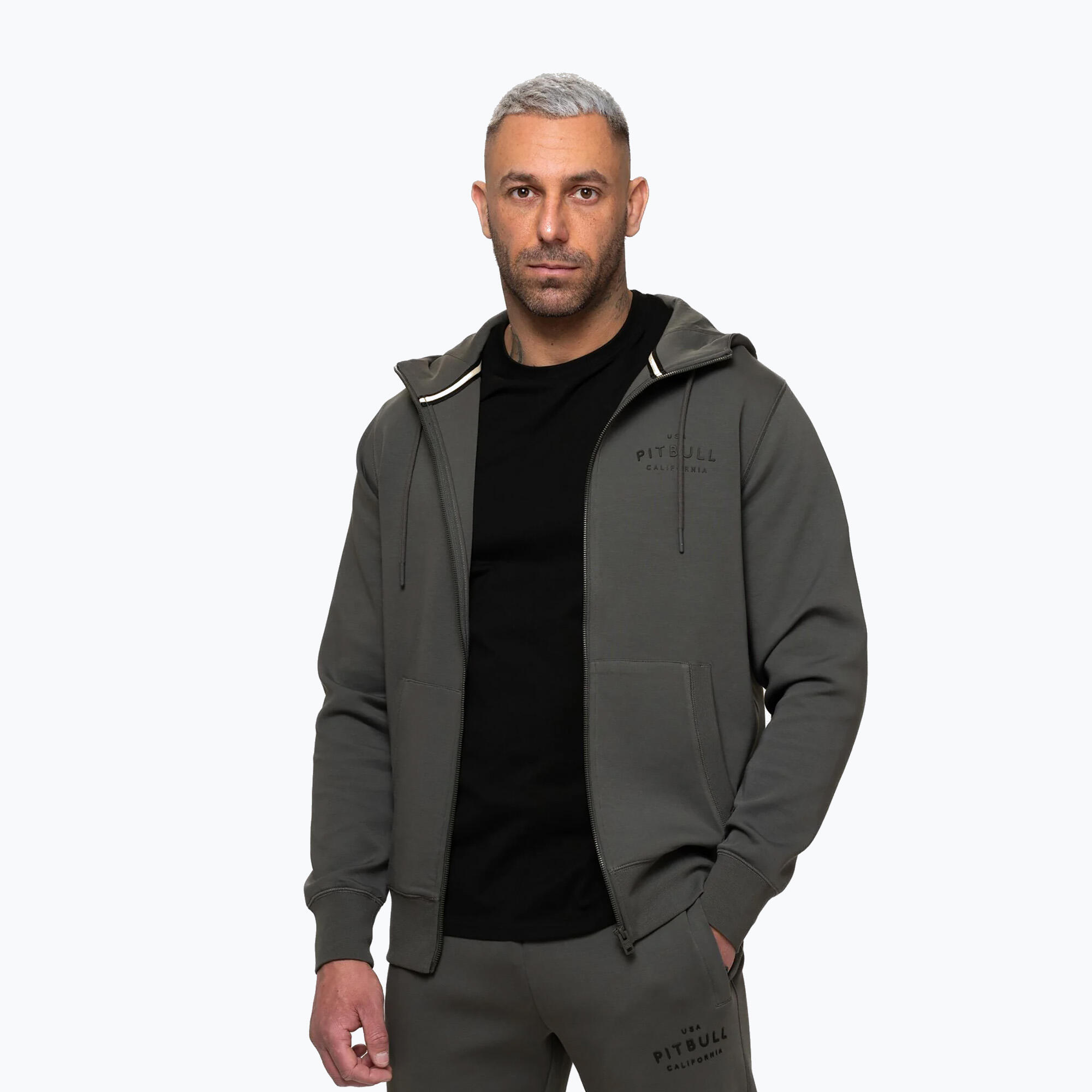 Herren Sweatshirt Pitbull Sampson mit Kapuze und Reißverschluss 4/7