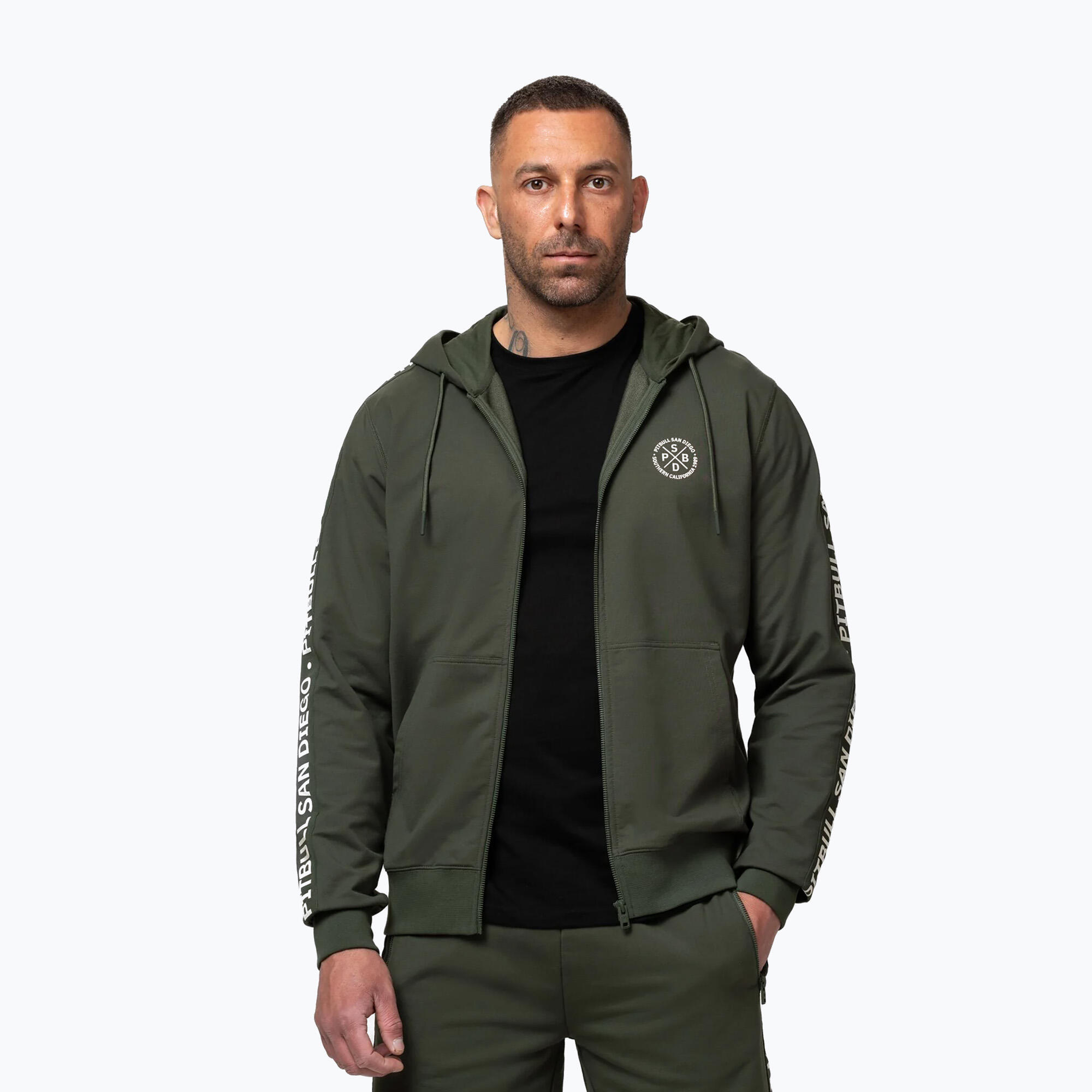 Bluza męska Pitbull Tape Parker Hooded Zip 4/7