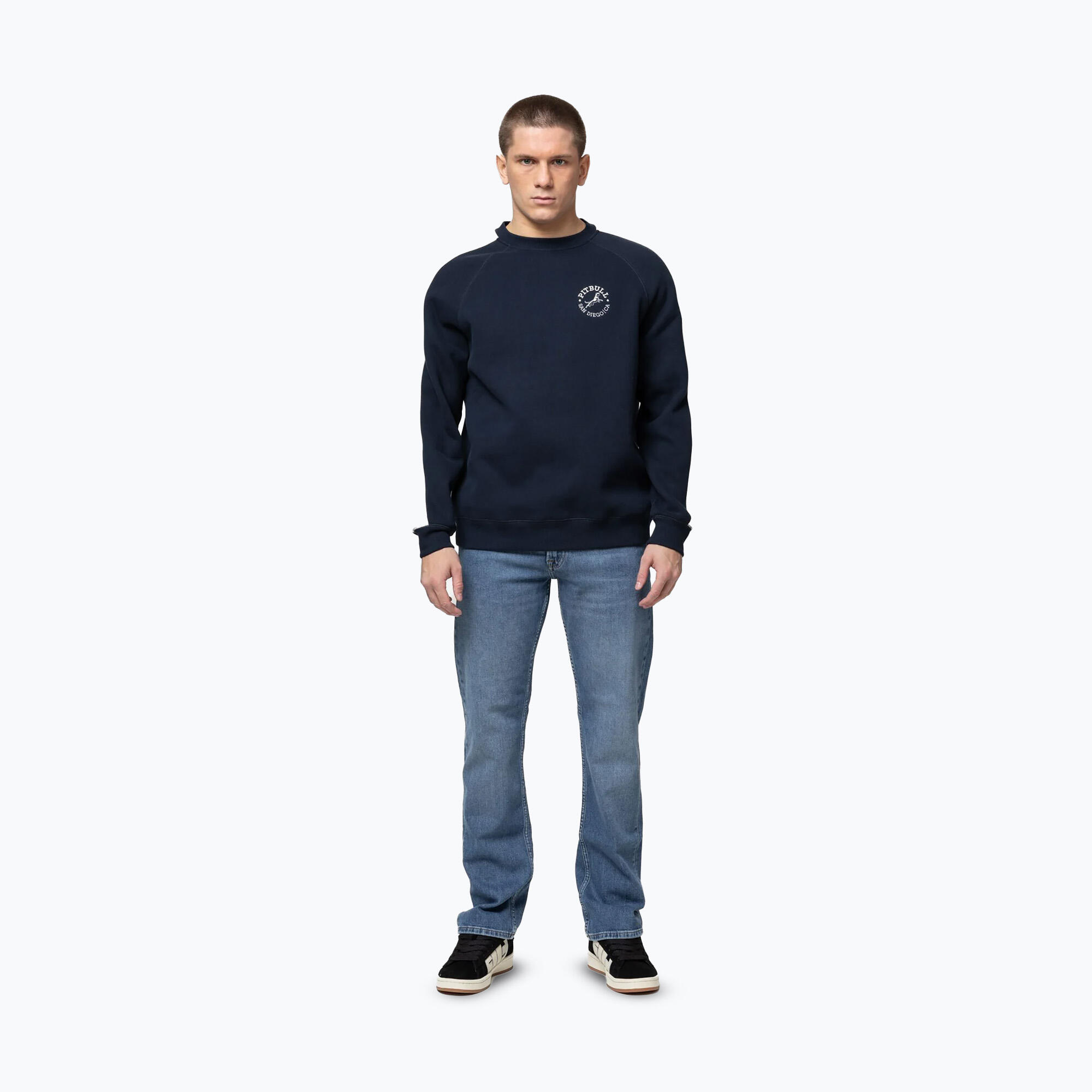 Felpa uomo Pitbull San Diego Ca Crewneck 2/7