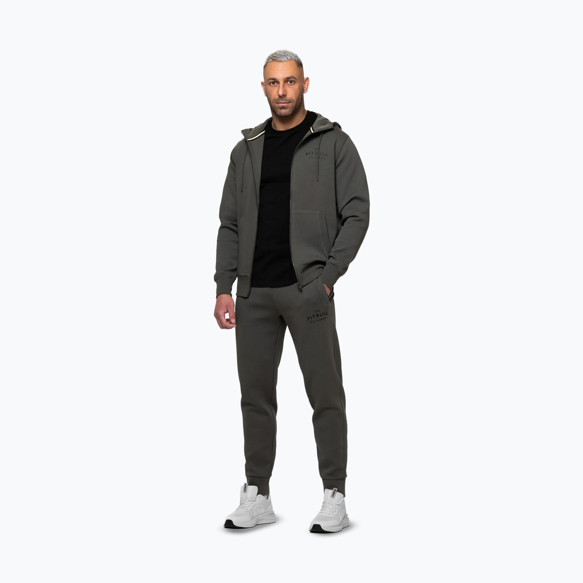 Herren Sweatshirt Pitbull Sampson mit Kapuze und Reißverschluss 2/7