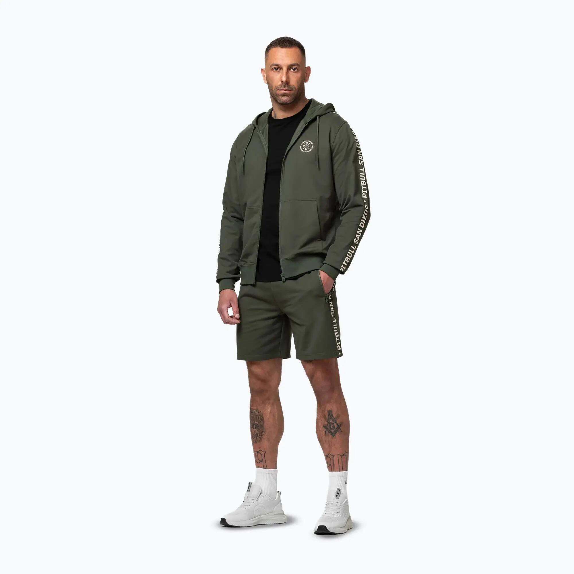 Sudadera masculina Pitbull Tape Parker con capucha y cremallera 2/7