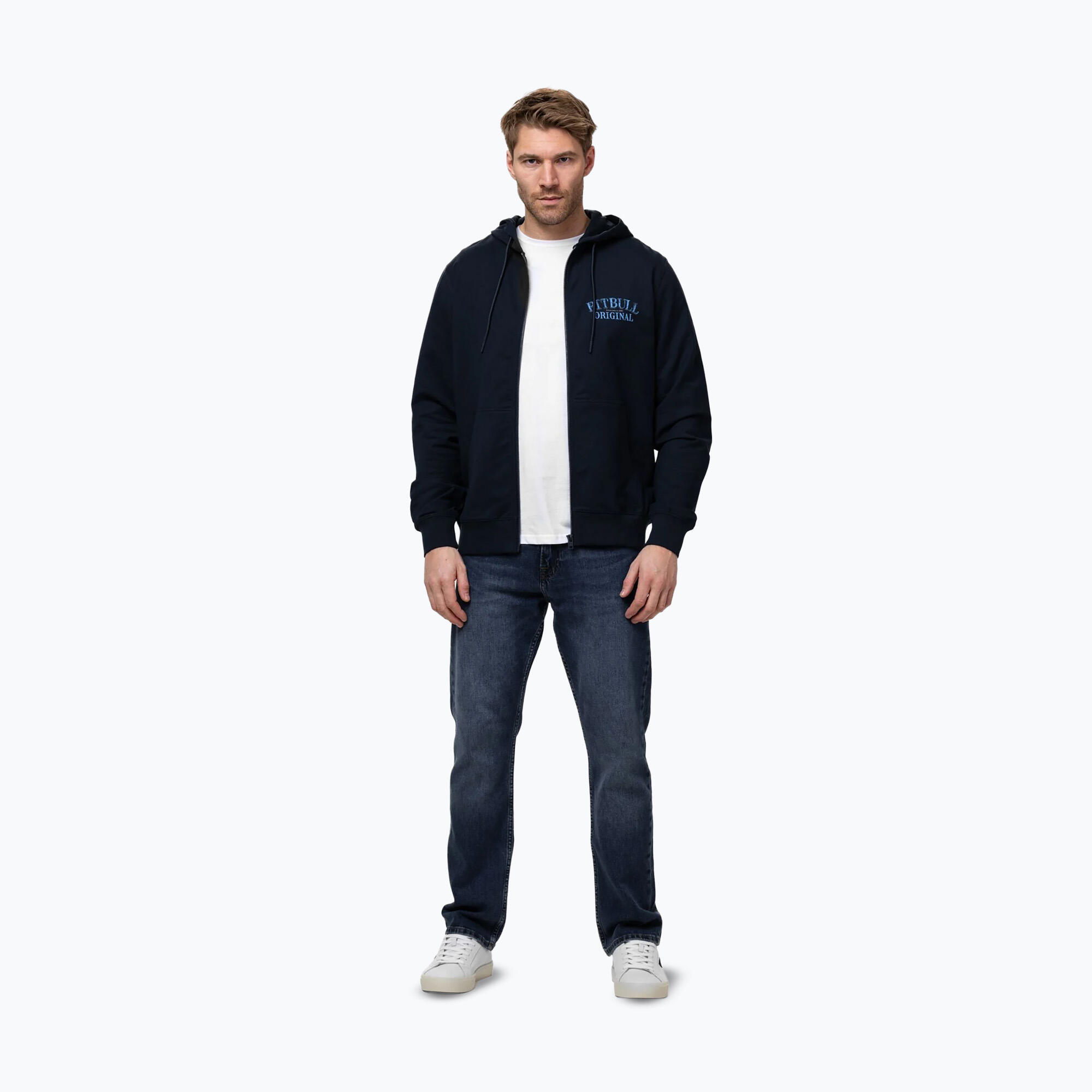 Bluza męska Pitbull Midnight Sweatshirt Zip Hooded 2/7