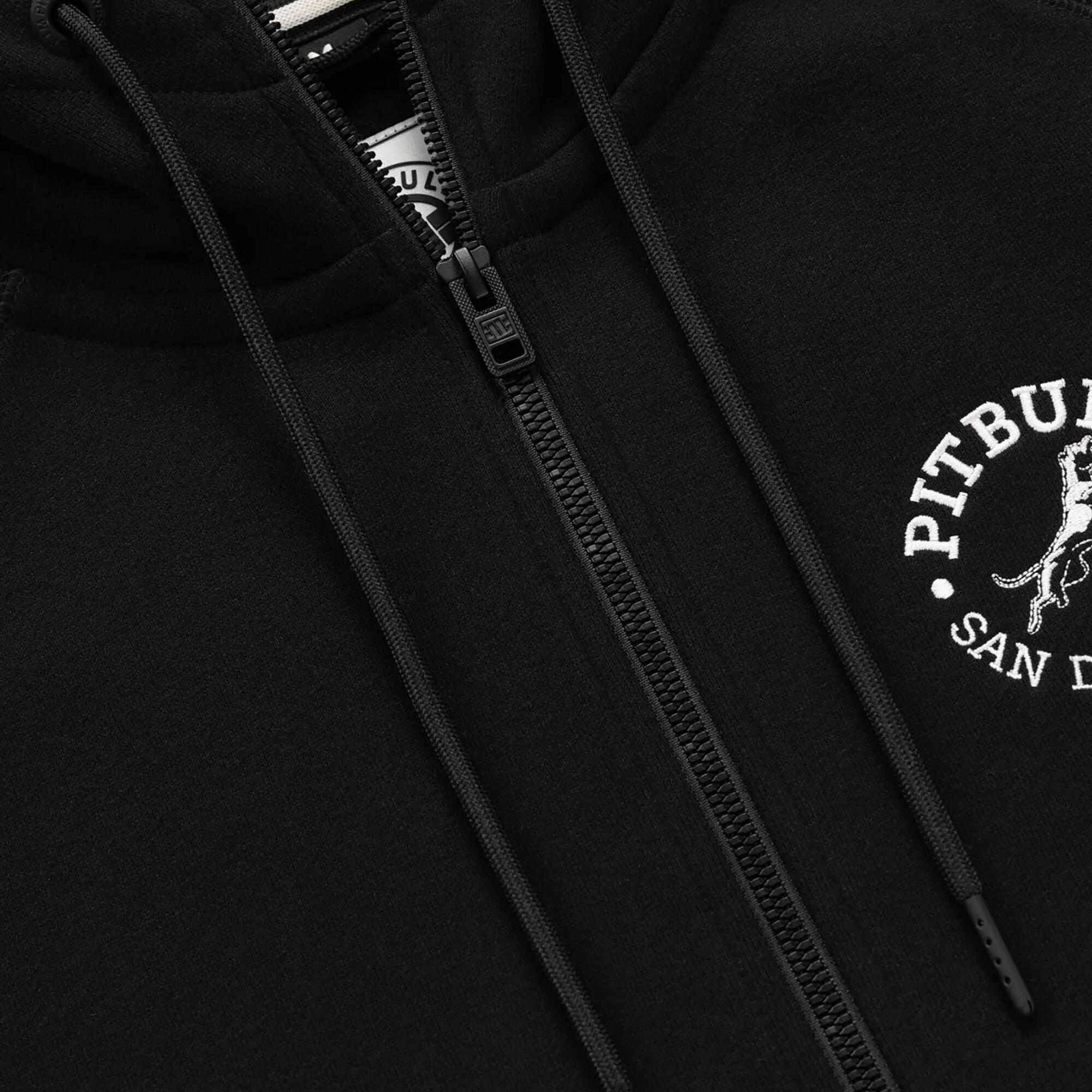 Herenhoodie Pitbull San Diego Ca met rits en capuchon 7/7