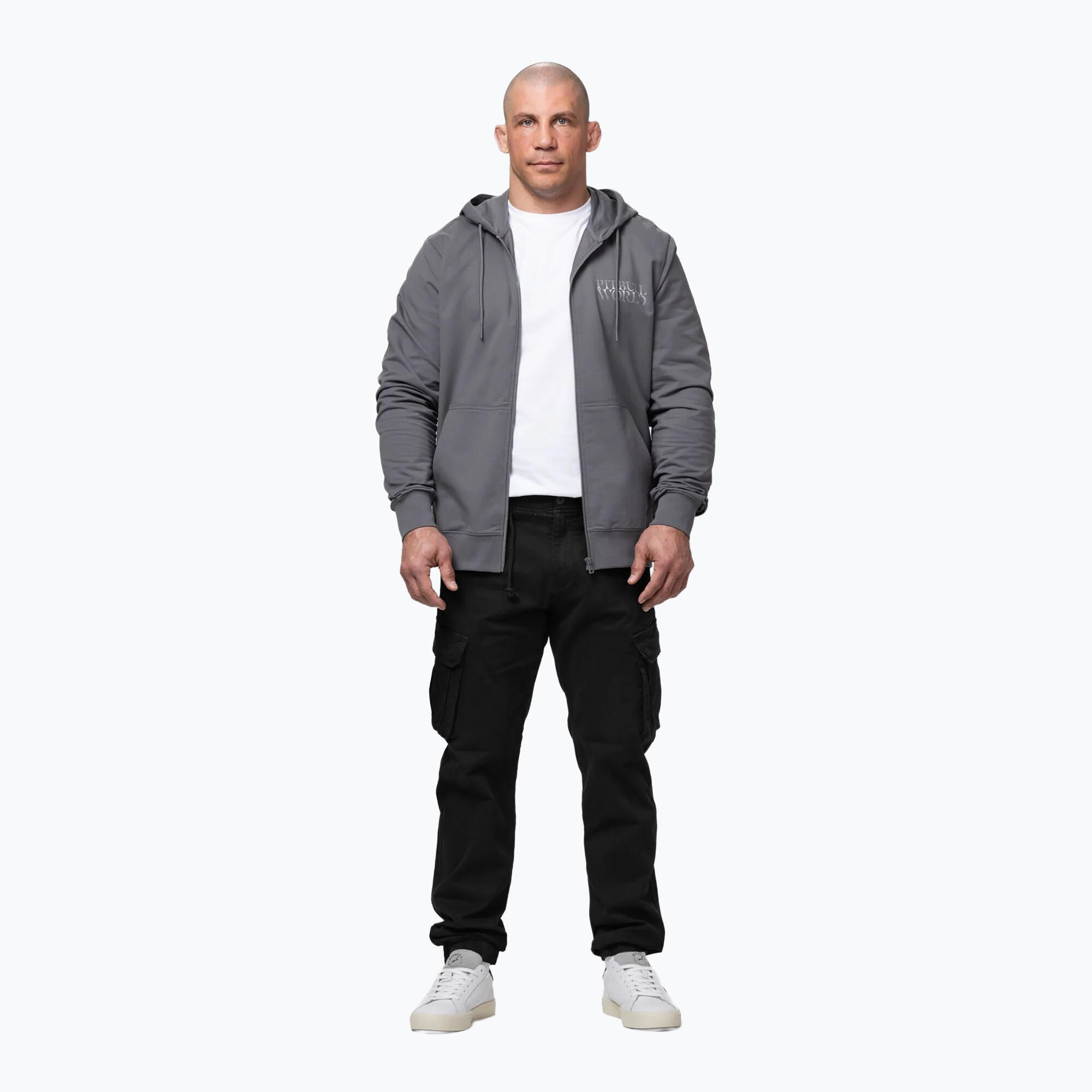 Bluza męska Pitbull World Sweatshirt Zip Hooded 2/7